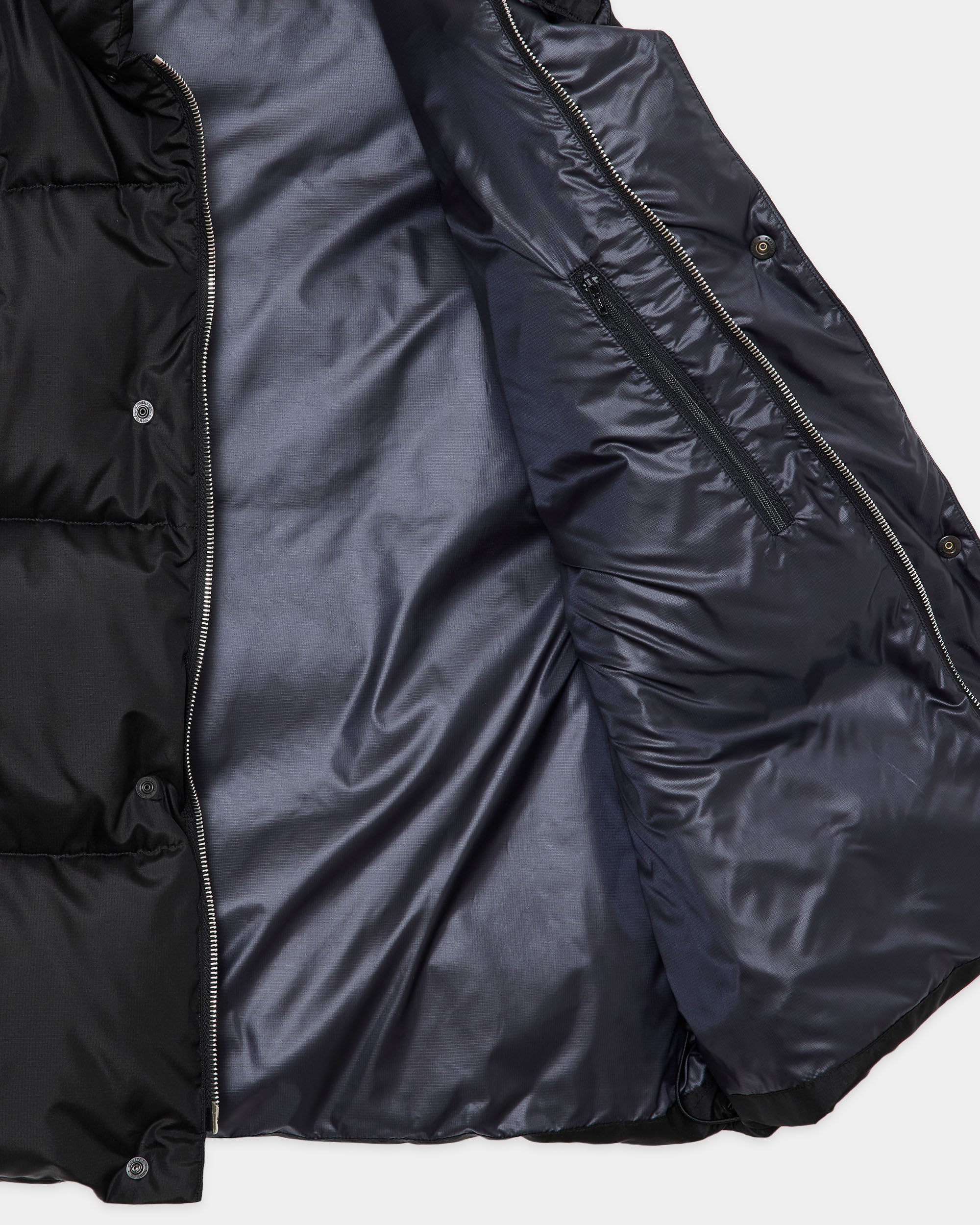 Bratac Silk Ripstop / Alpine Short Down Vest, Black