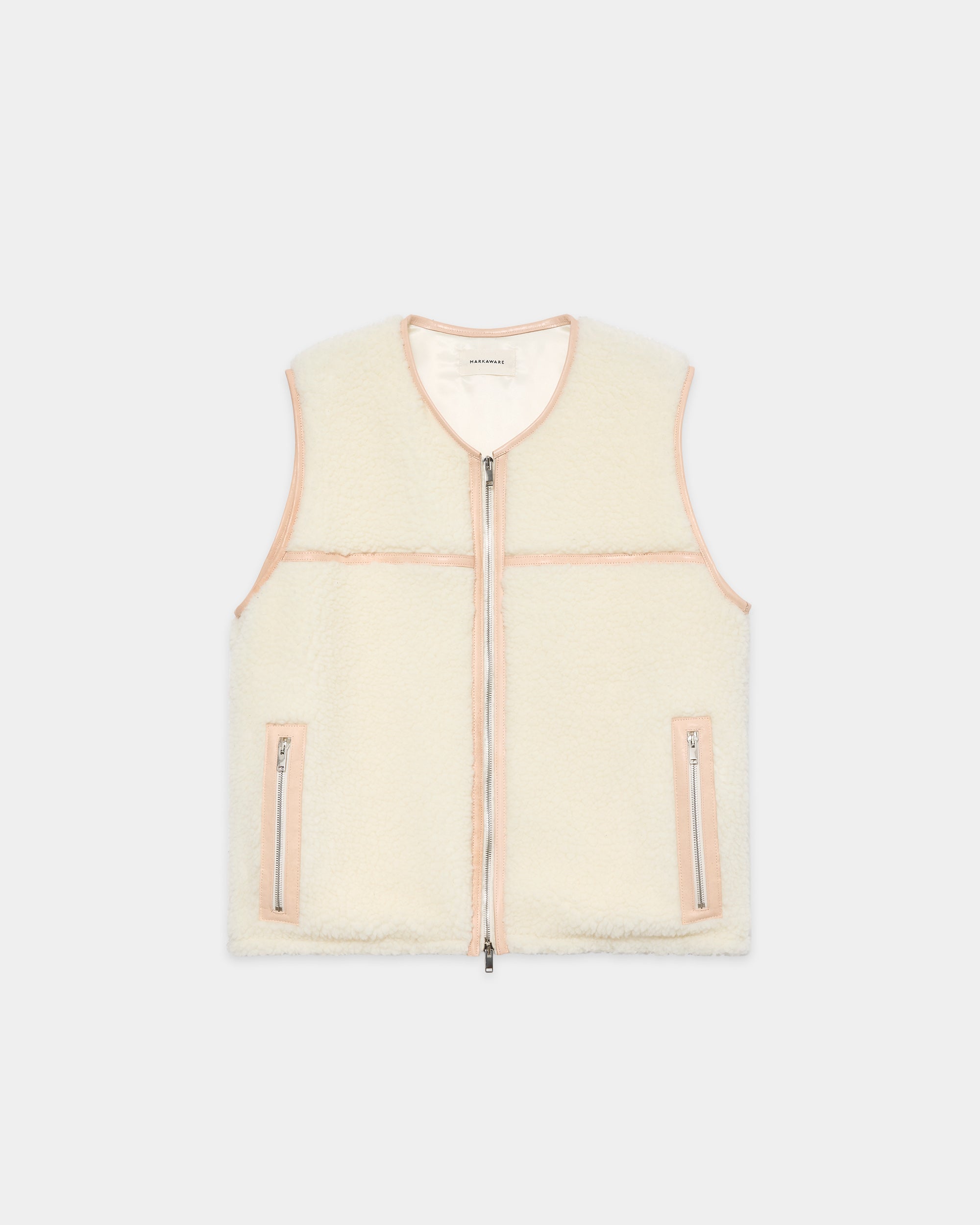 ロッキーメリノシープボア / レトロベスト, Off White
