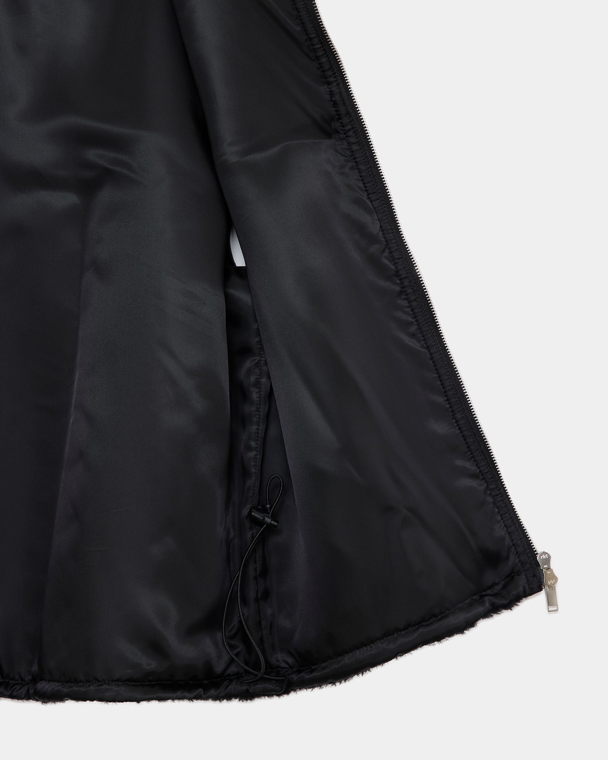 Rocky Merino Sheep Boa / Retro Vest, Black