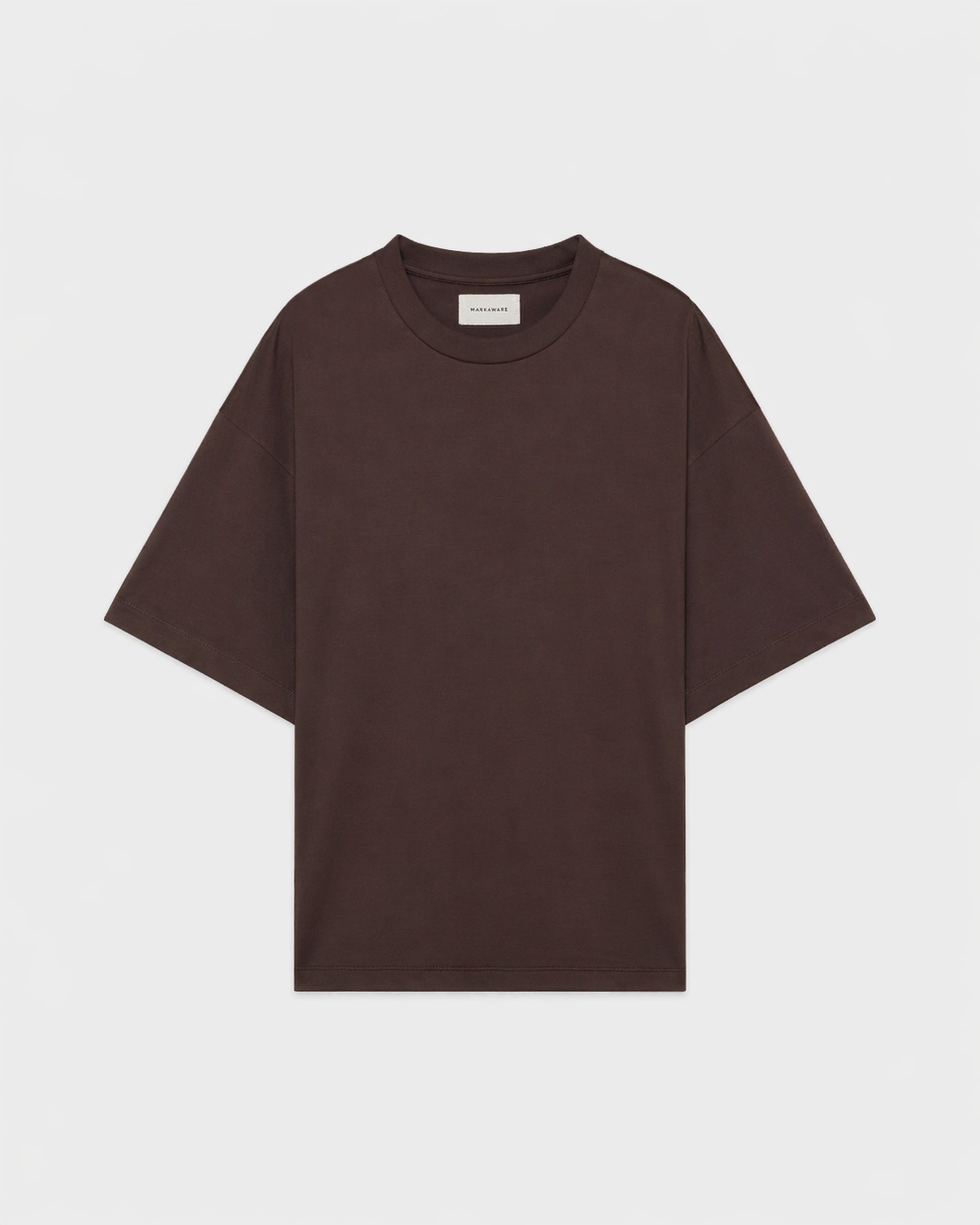 オーガニックGIZA70/2天竺 / コンフォートフィットTee, Brown – MARKAWARE