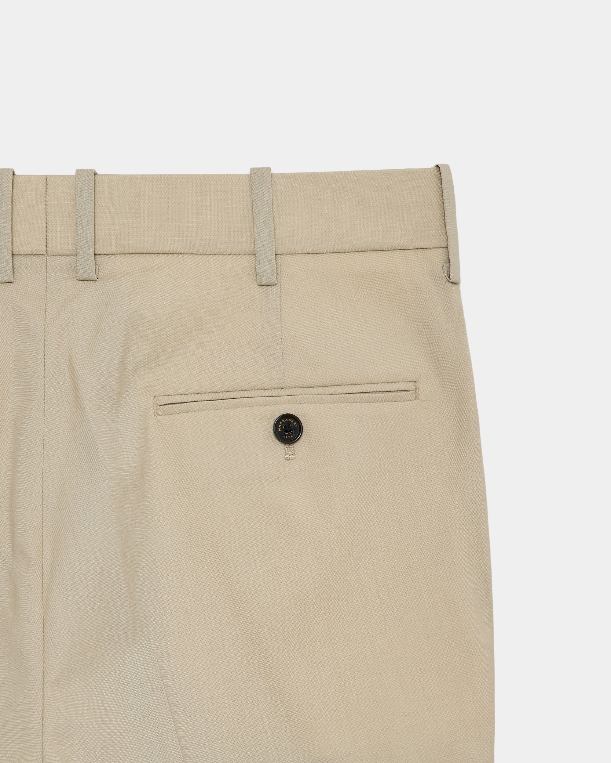 【PARKING別注】 オーガニックウール2/80トロピカル / スリムストレートトラウザーズ, Beige