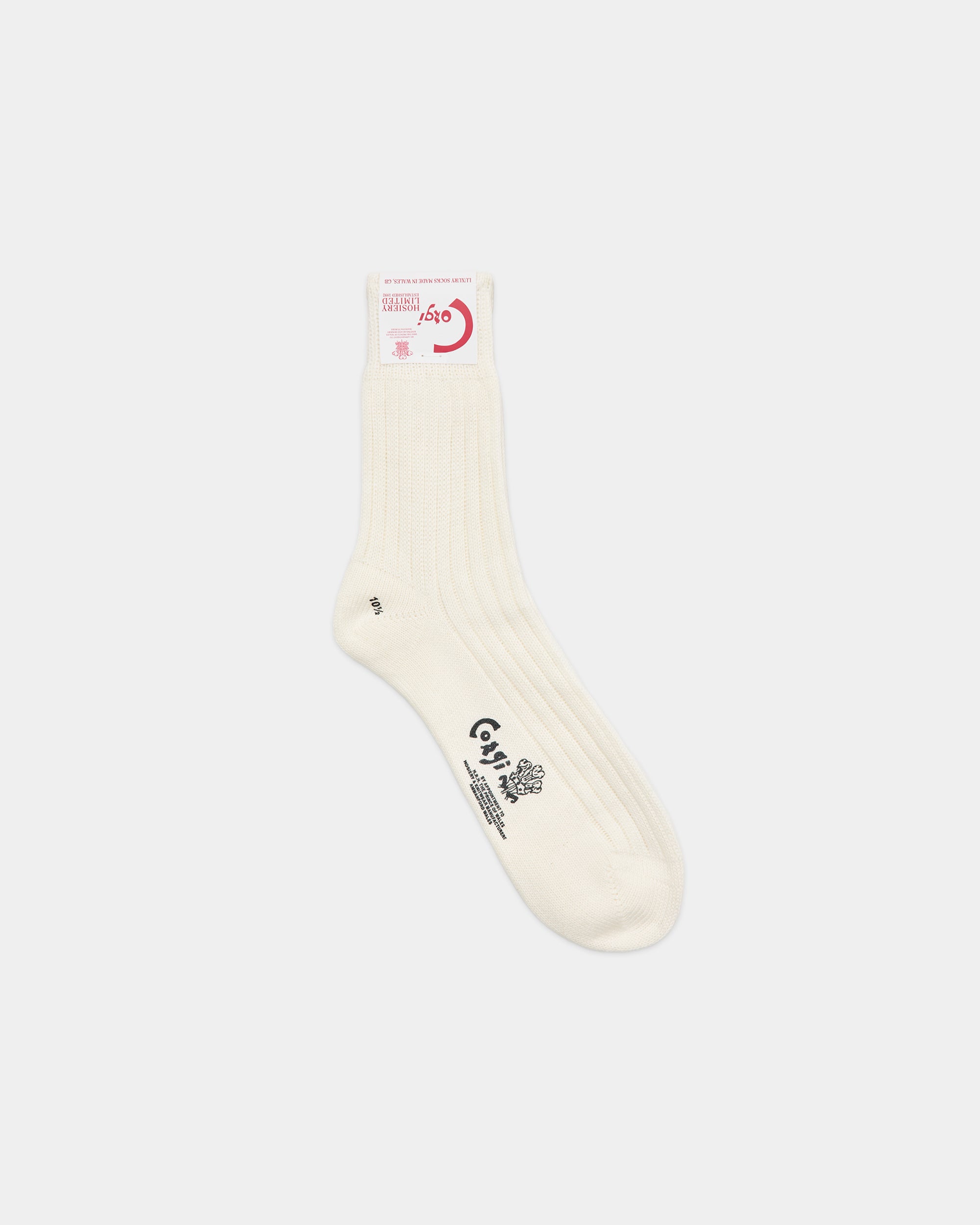 Corgi Socks, White