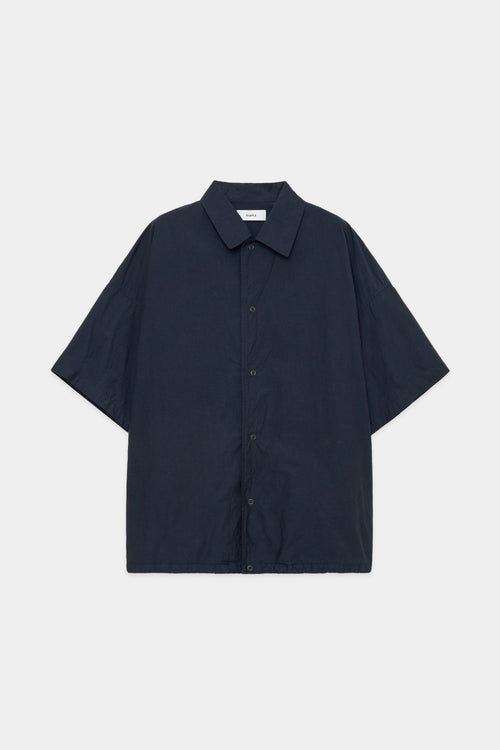 60/- ORGANIC COTTON TYPEWRITER COACH SHIRT S/S, Navy