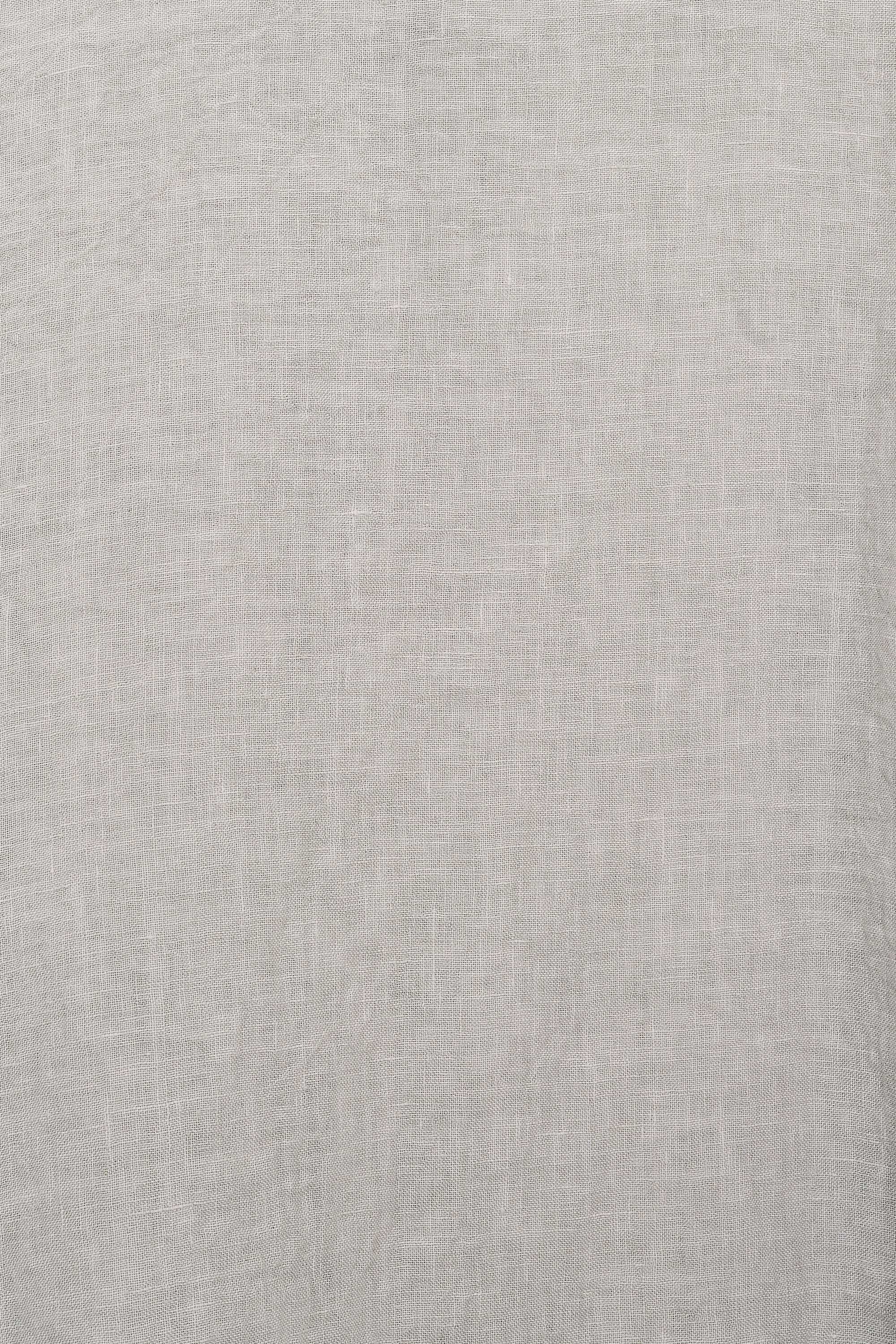 オーガニックリネン / ベースボールシャツ, Light Gray