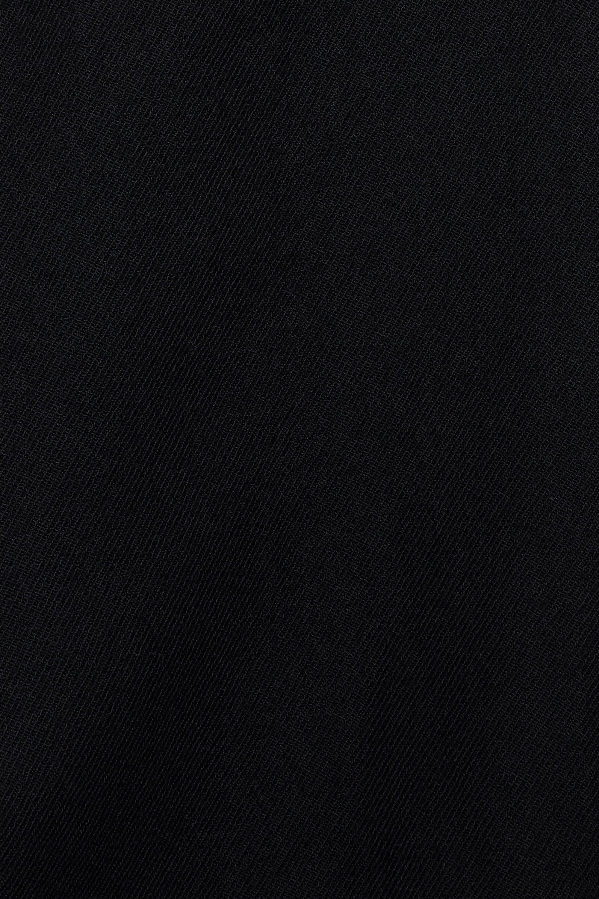 ウールサージ ワッシャータンブラー / ダブルブレスト ショートコート, Black