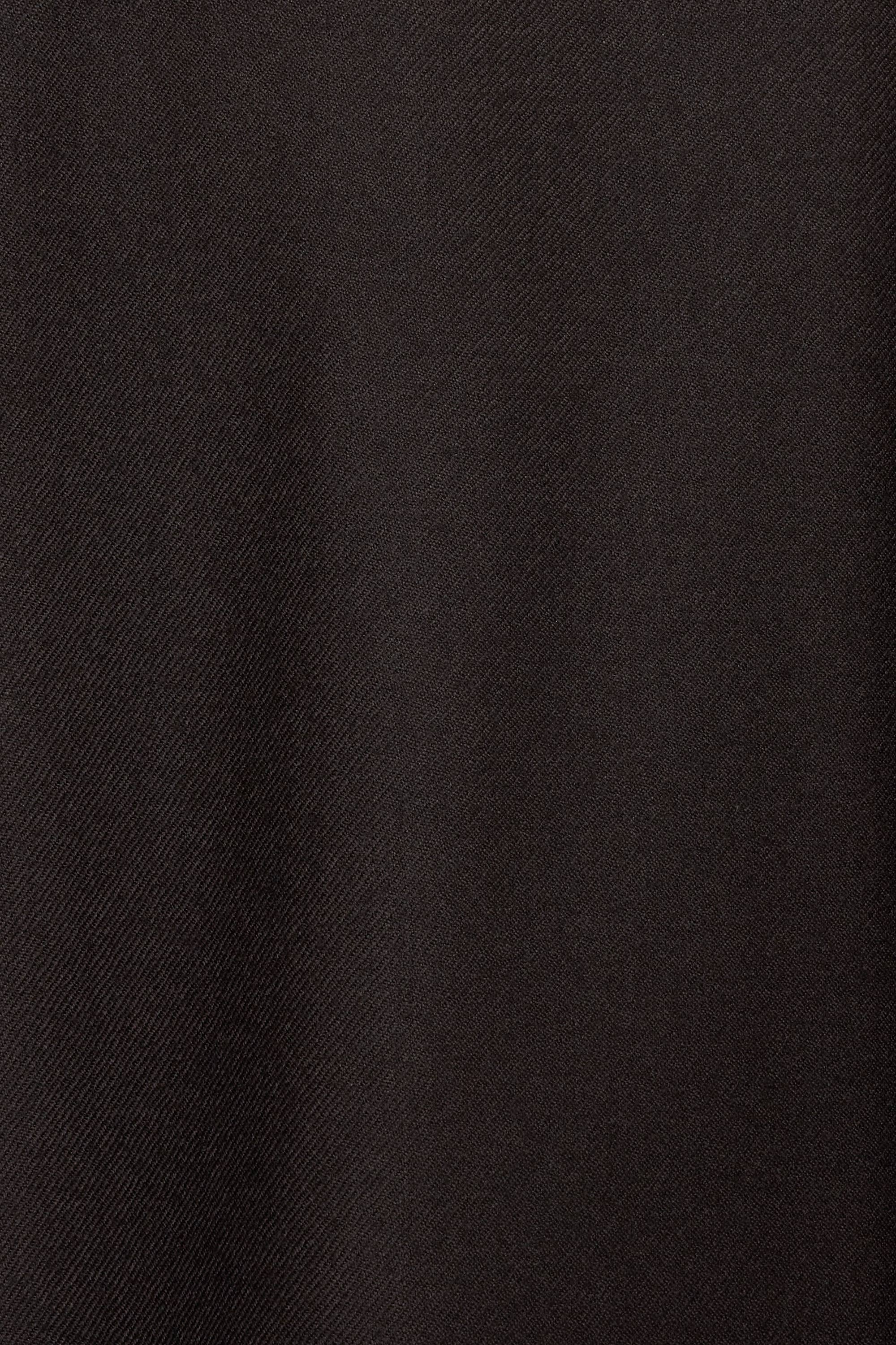 ウールソフトサージ / ダブルブレストシャツジャケット, Dark Brown