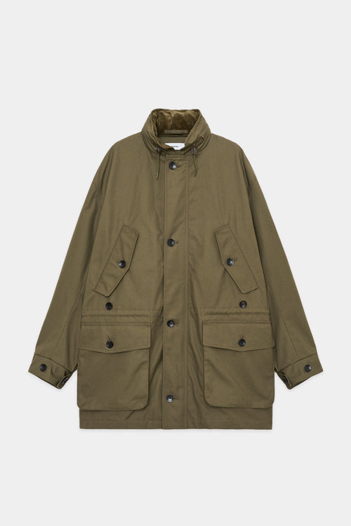 ORGANIC COTTON WEATHER CLOTH OUTDOORMAN JACKET, Olive