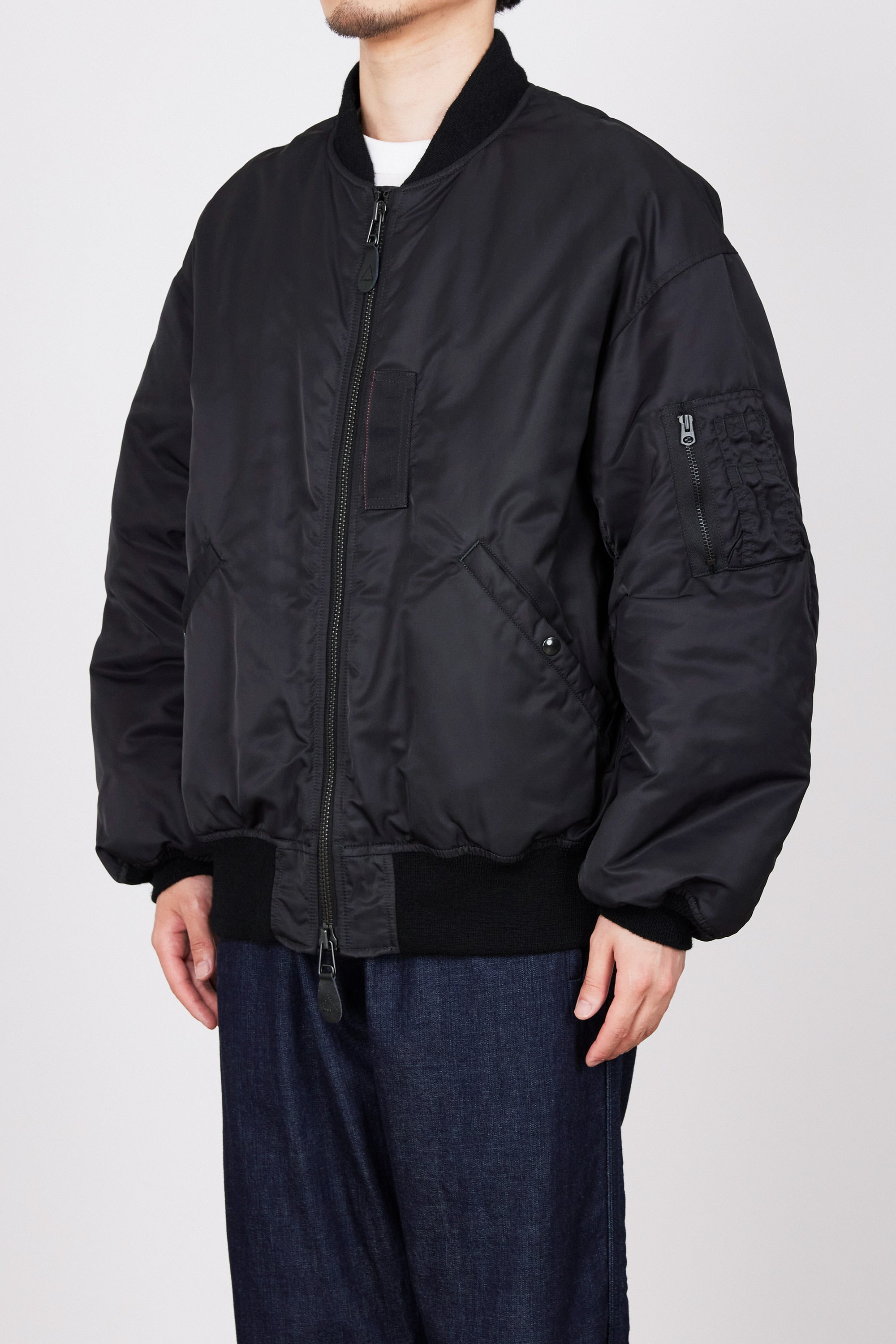 66NYLON TWILL MA-1, Black – MARKAWARE