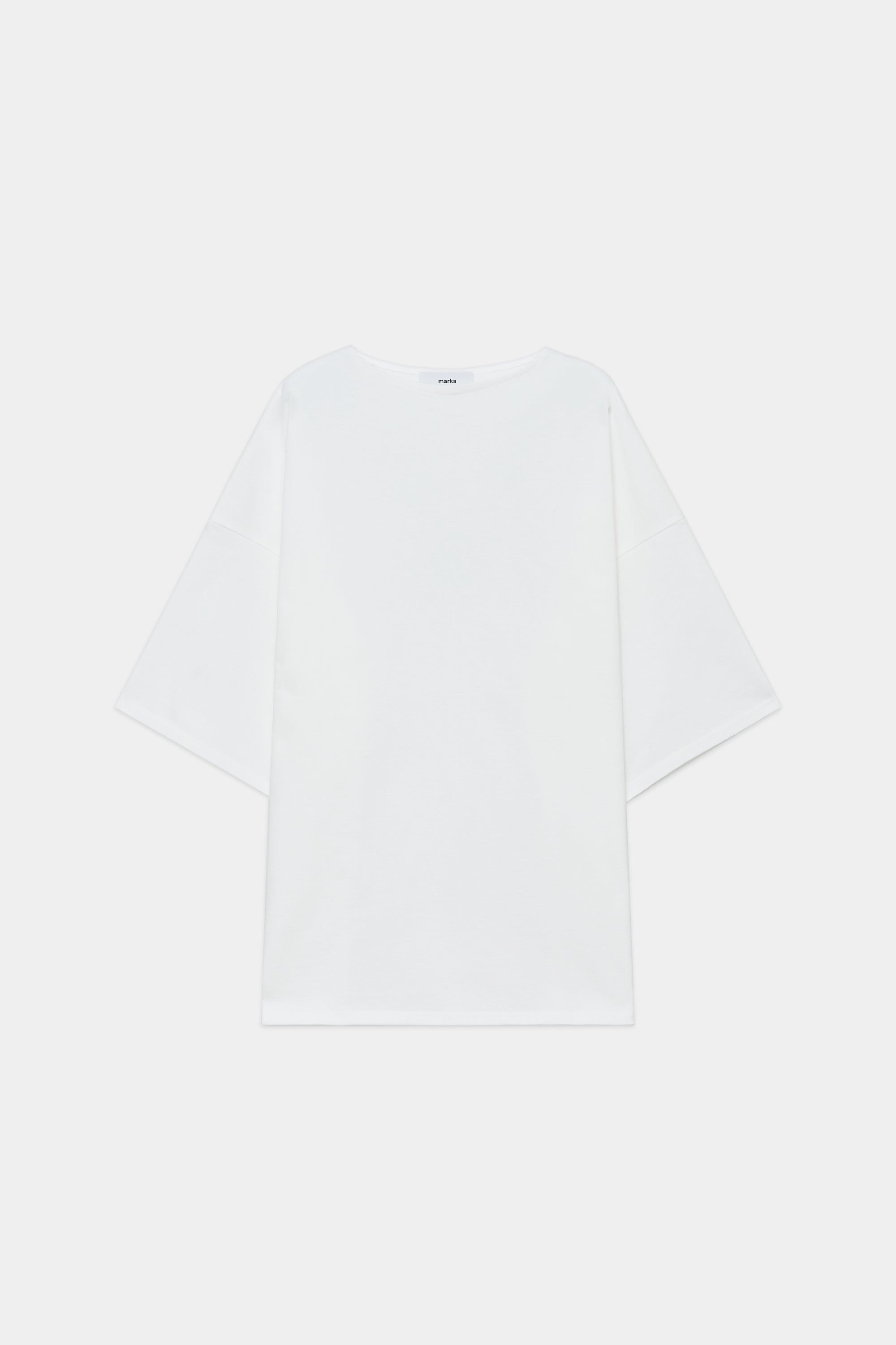 オーガニック コットン 30//2BD 天竺 別注バスクシャツ S/S, White