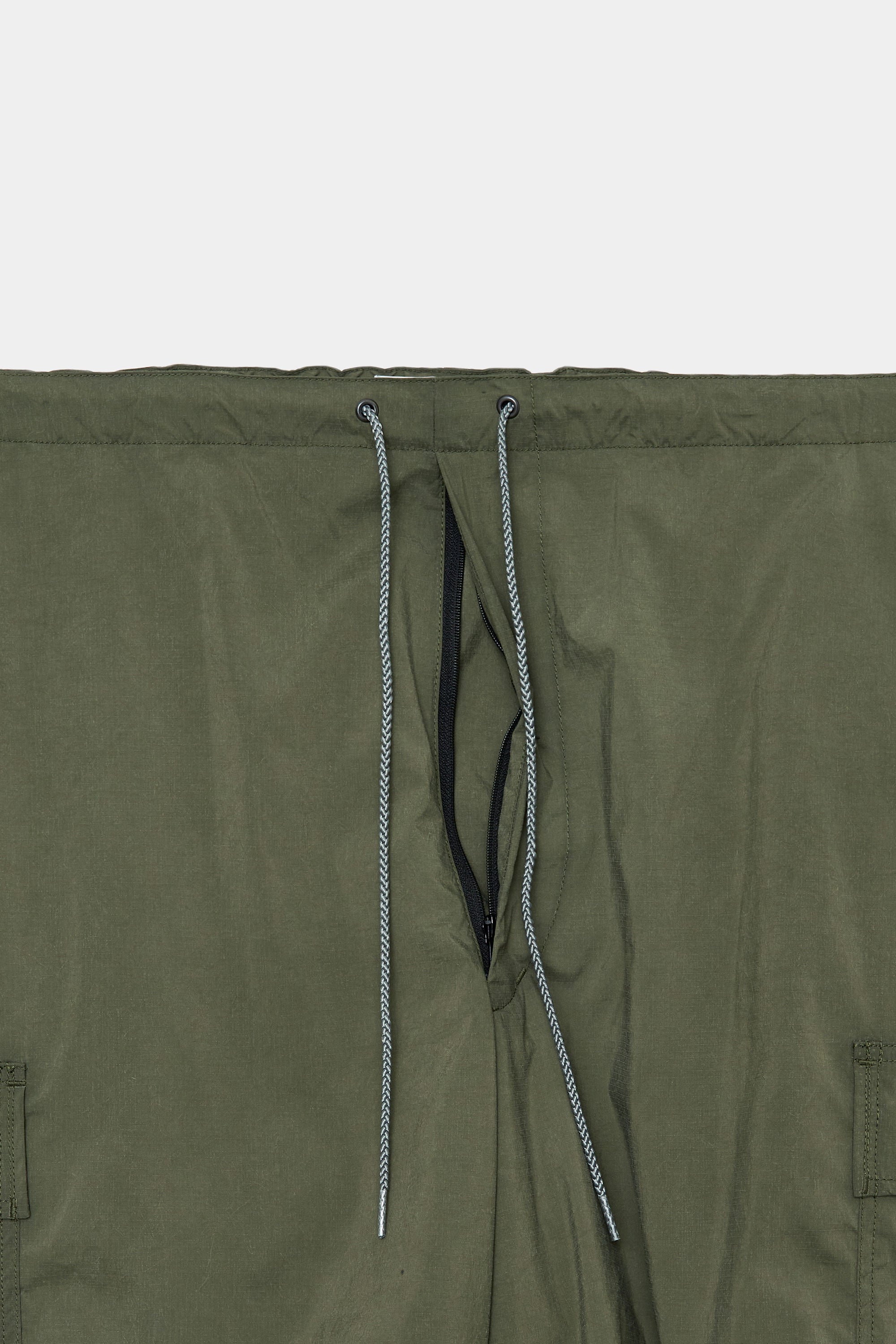 RECYCLE NYLON RIP STOP OVER PANTS, Olive