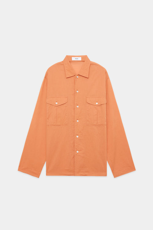 オーガニックコットンコードローン / オフィサーシャツ, Orange