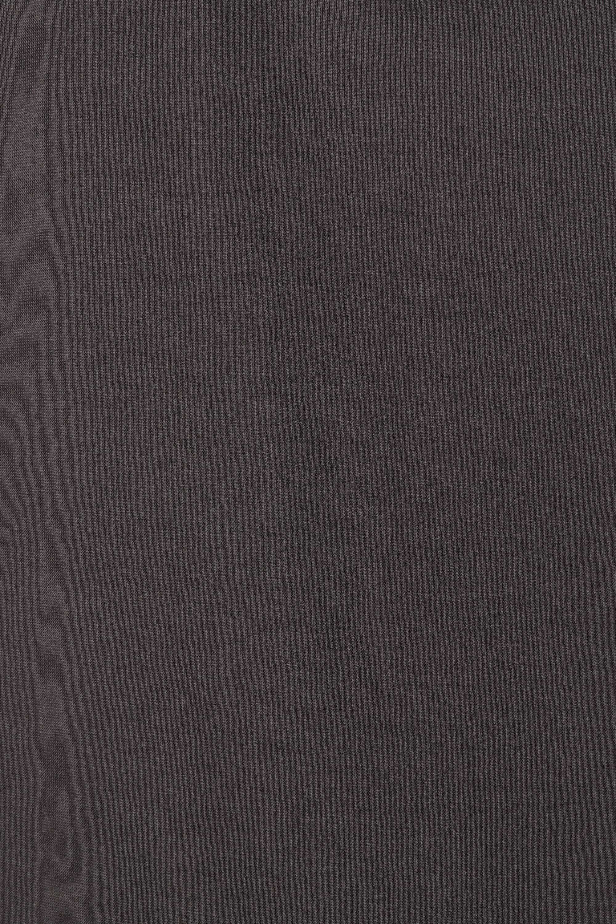 オーガニックコットン30/1引き揃えBD天竺 バスクシャツ, Charcoal
