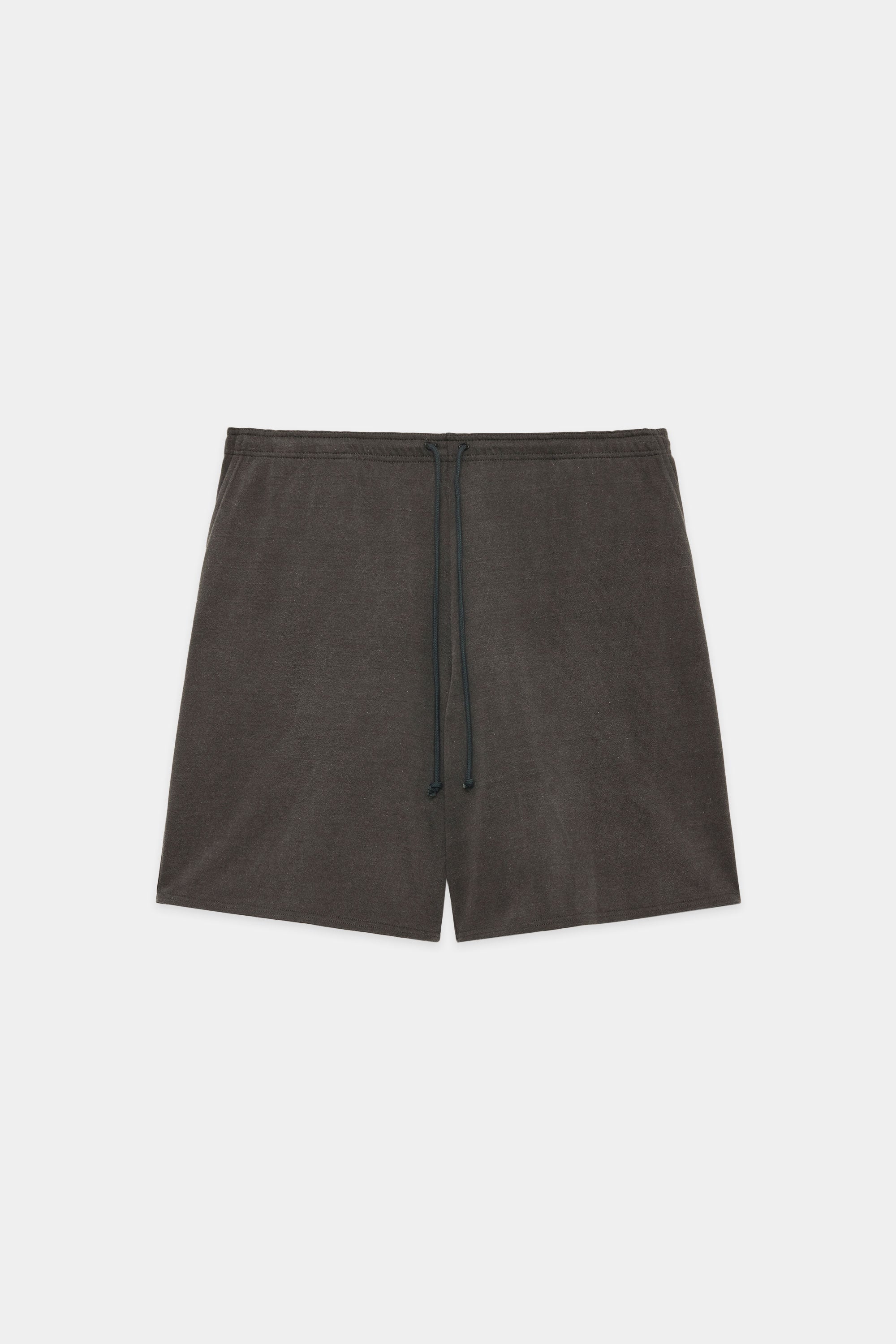 20//1 RECYCLE SUVIN ORGANIC COTTON KNIT EASY SHORTS, Faded Black