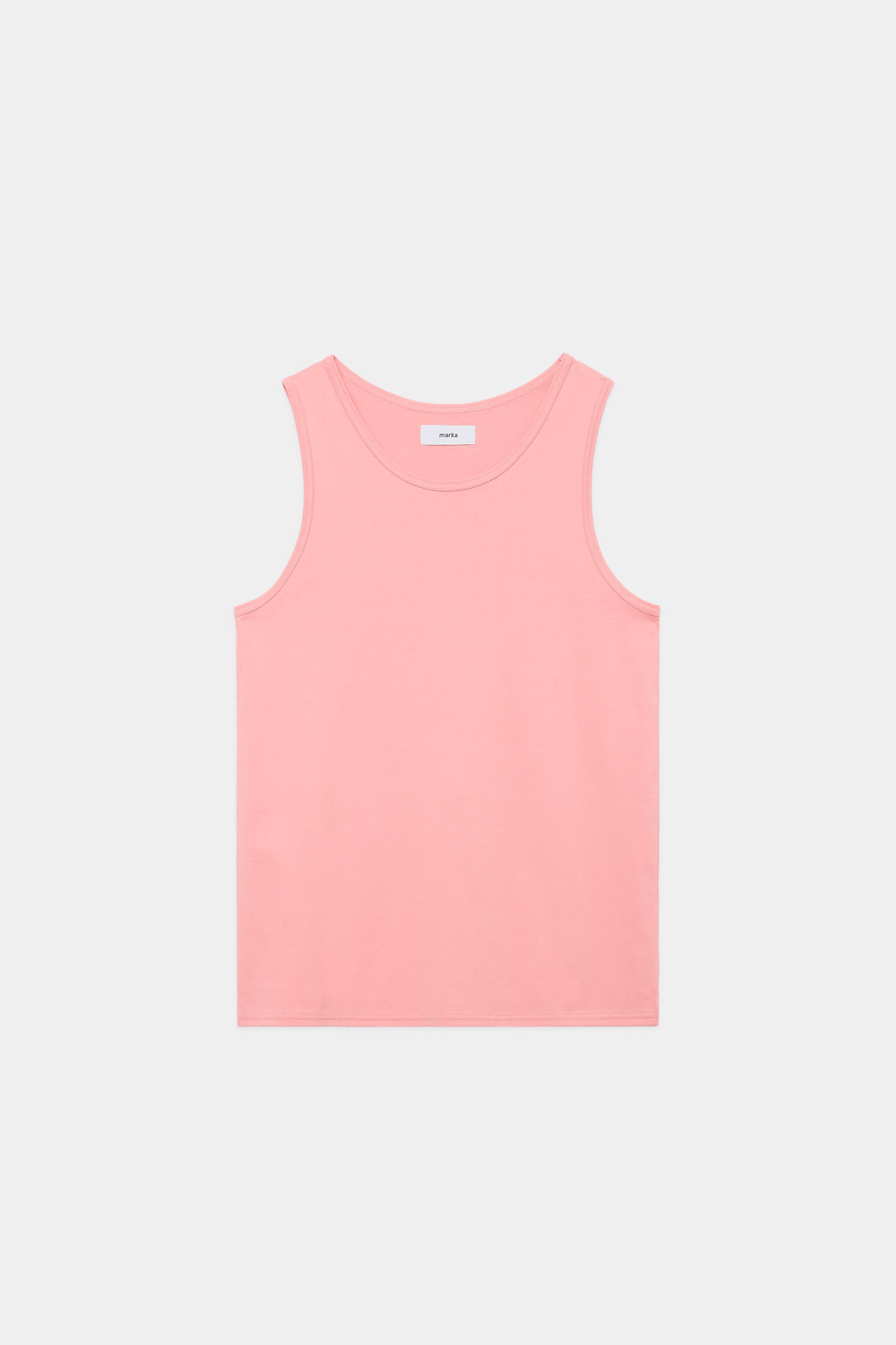 40/2 ORGANIC COTTON KNIT TANK TOP, Orange Pink