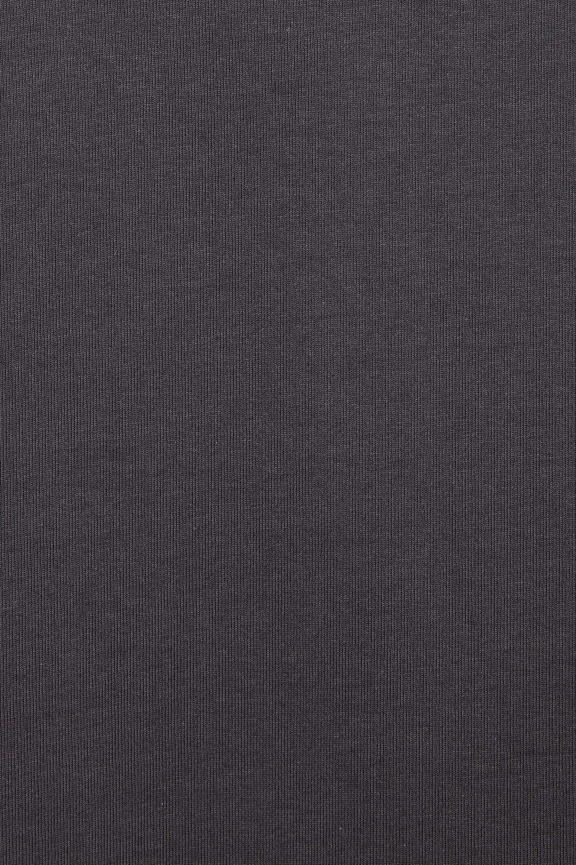 30//1 ORGANIC COTTON KNIT BASQE SHIRT S/S, Charcoal