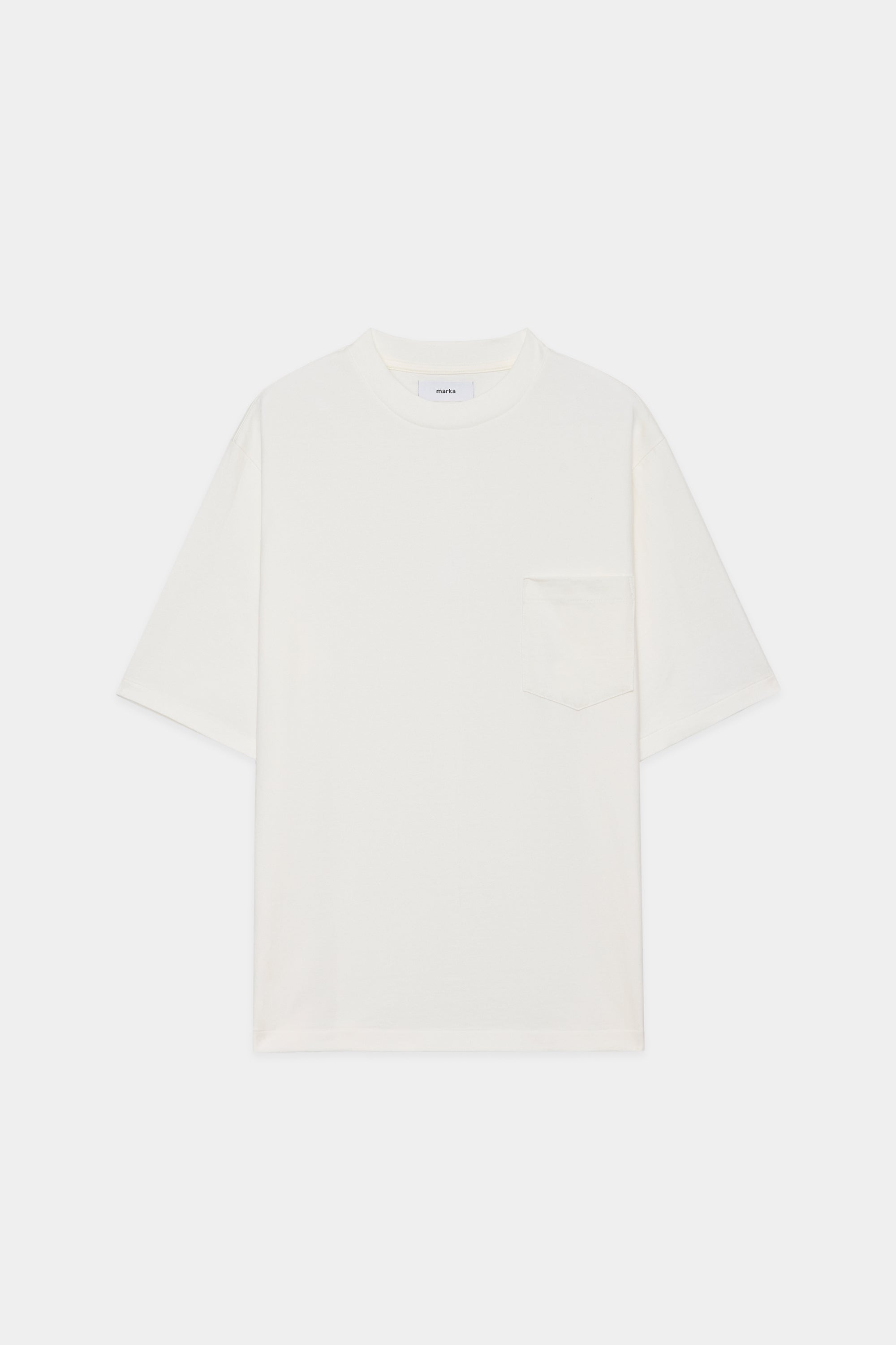 40/2丸胴天竺 / Pocket Tee,White