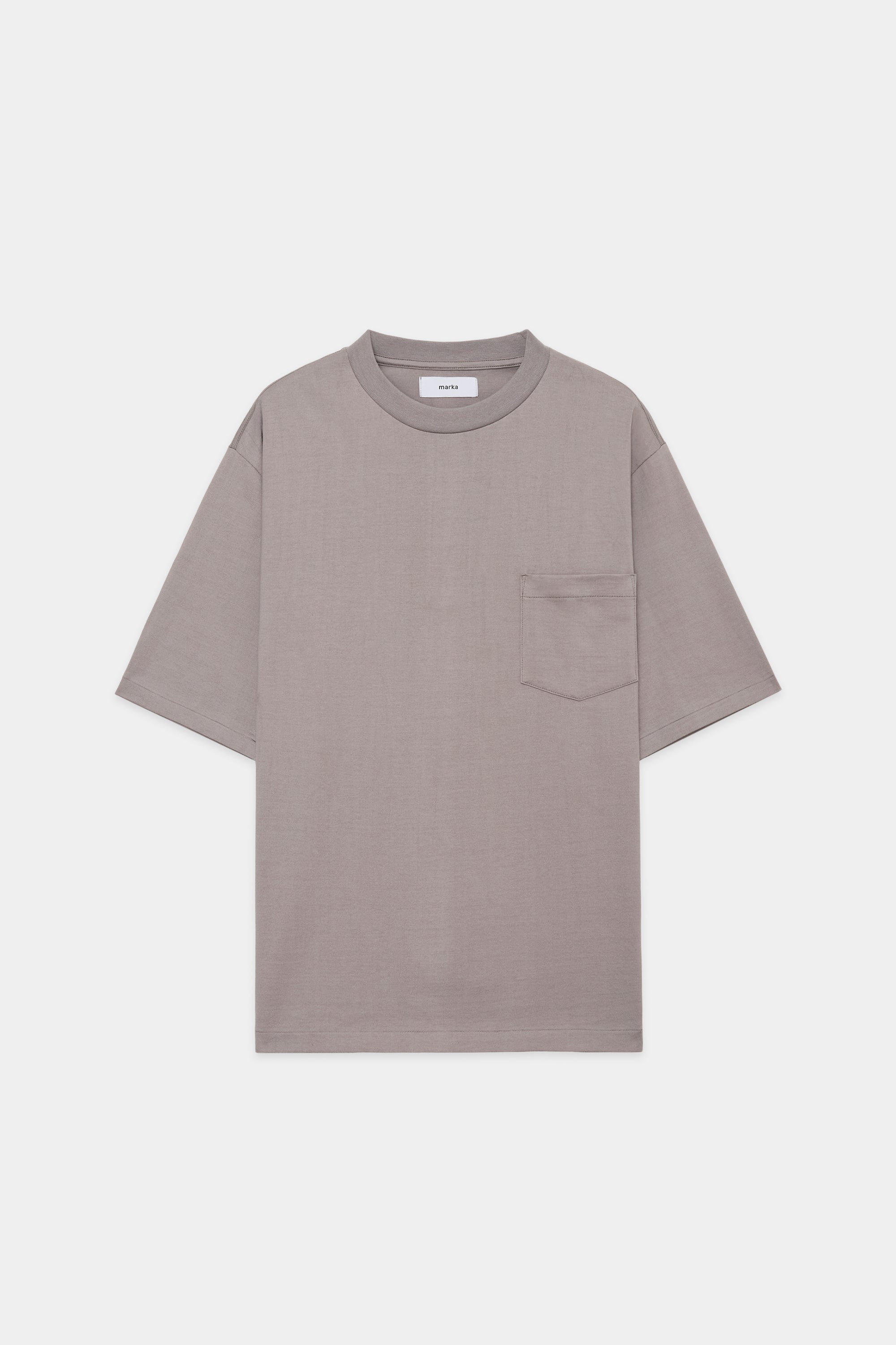 40/2 COTTON CIRCULAR KNIT Pocket Tee,Gray