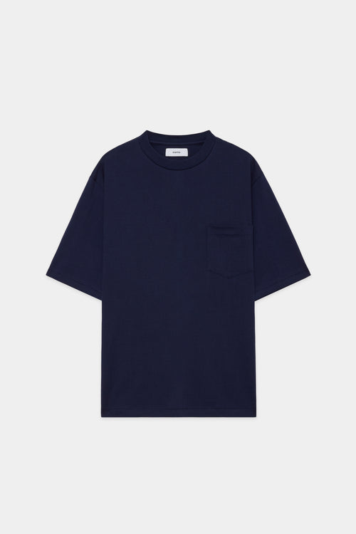 40/2 COTTON CIRCULAR KNIT Pocket Tee,Navy