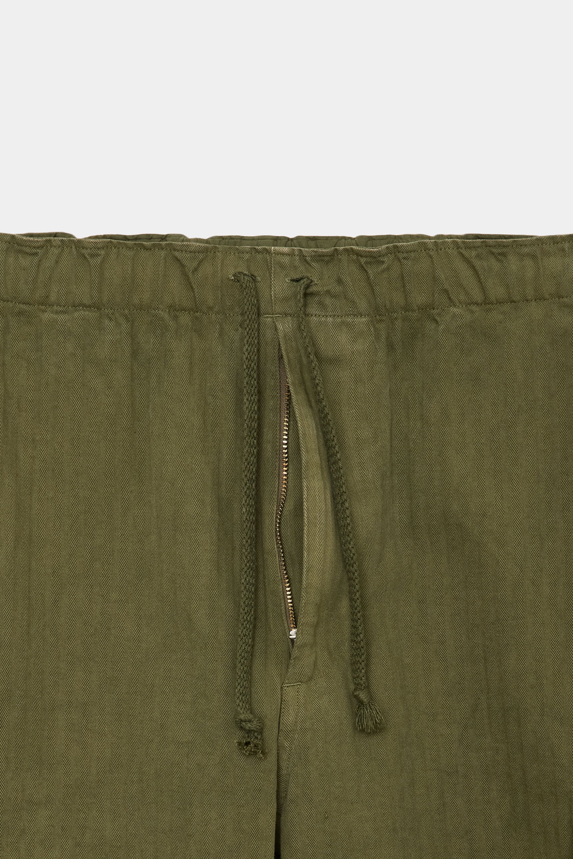 ORGANIC COTTON HERRINGBONE M-43 PANTS, Olive