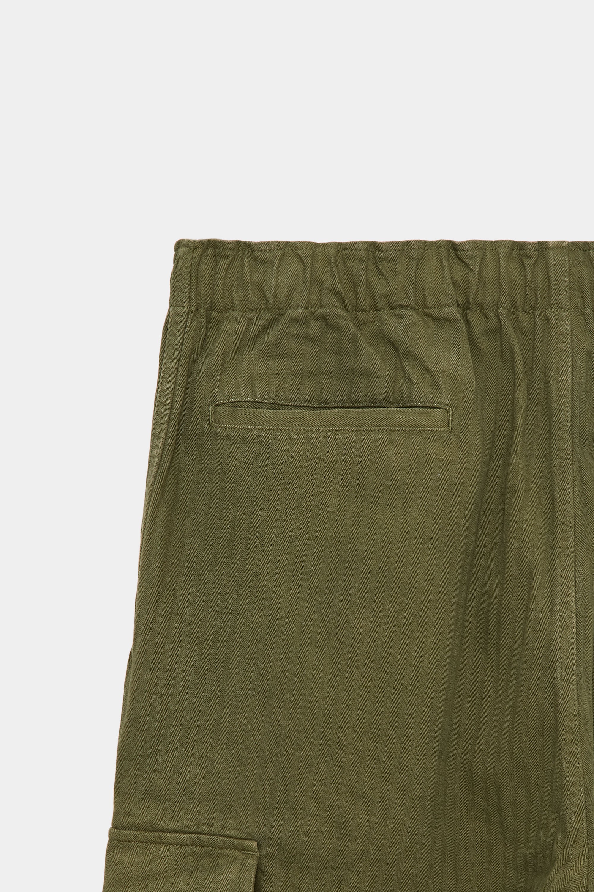 ORGANIC COTTON HERRINGBONE M-43 PANTS, Olive