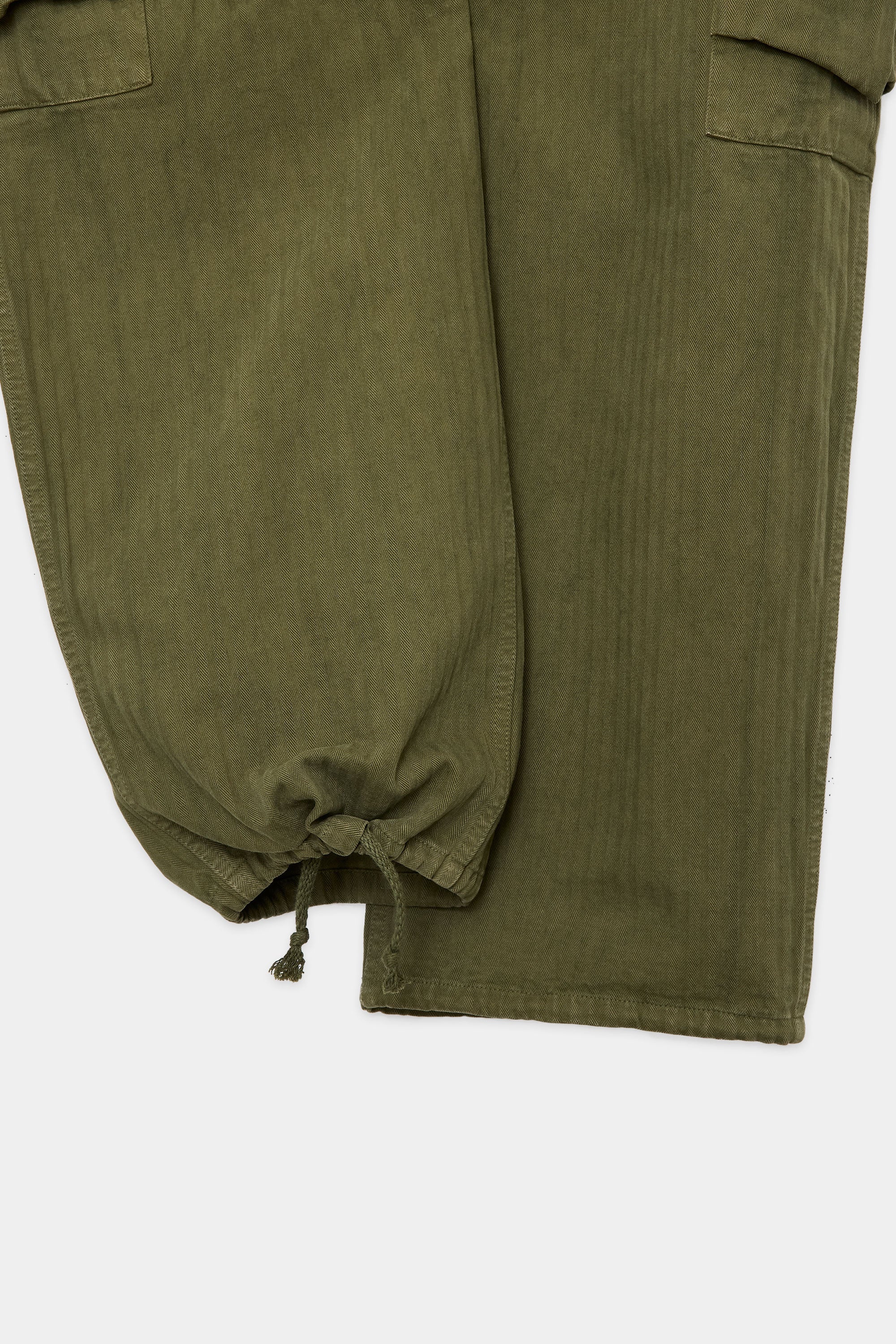 ORGANIC COTTON HERRINGBONE M-43 PANTS, Olive