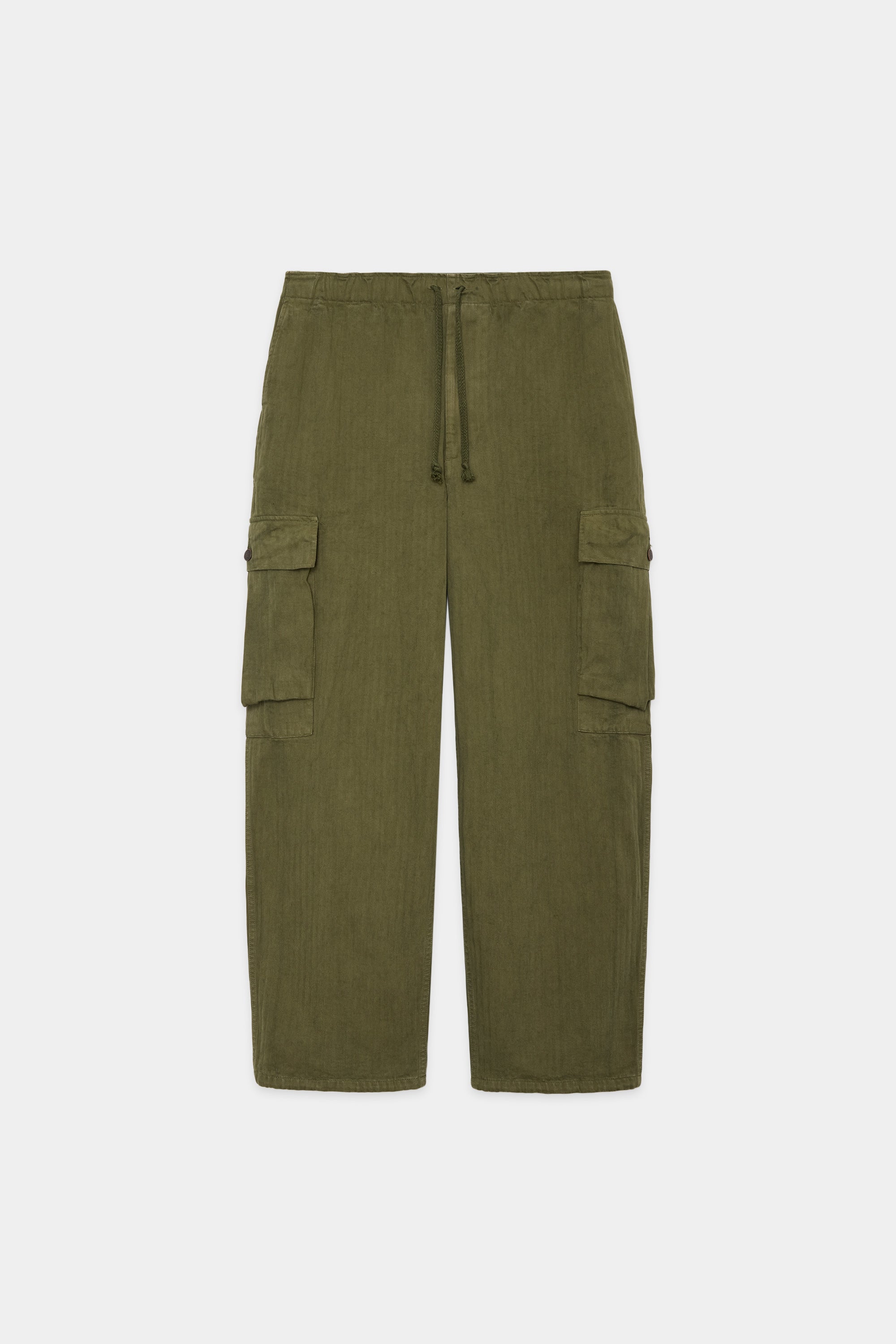 ORGANIC COTTON HERRINGBONE M-43 PANTS, Olive