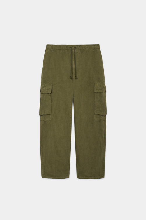 ORGANIC COTTON HERRINGBONE M-43 PANTS, Olive