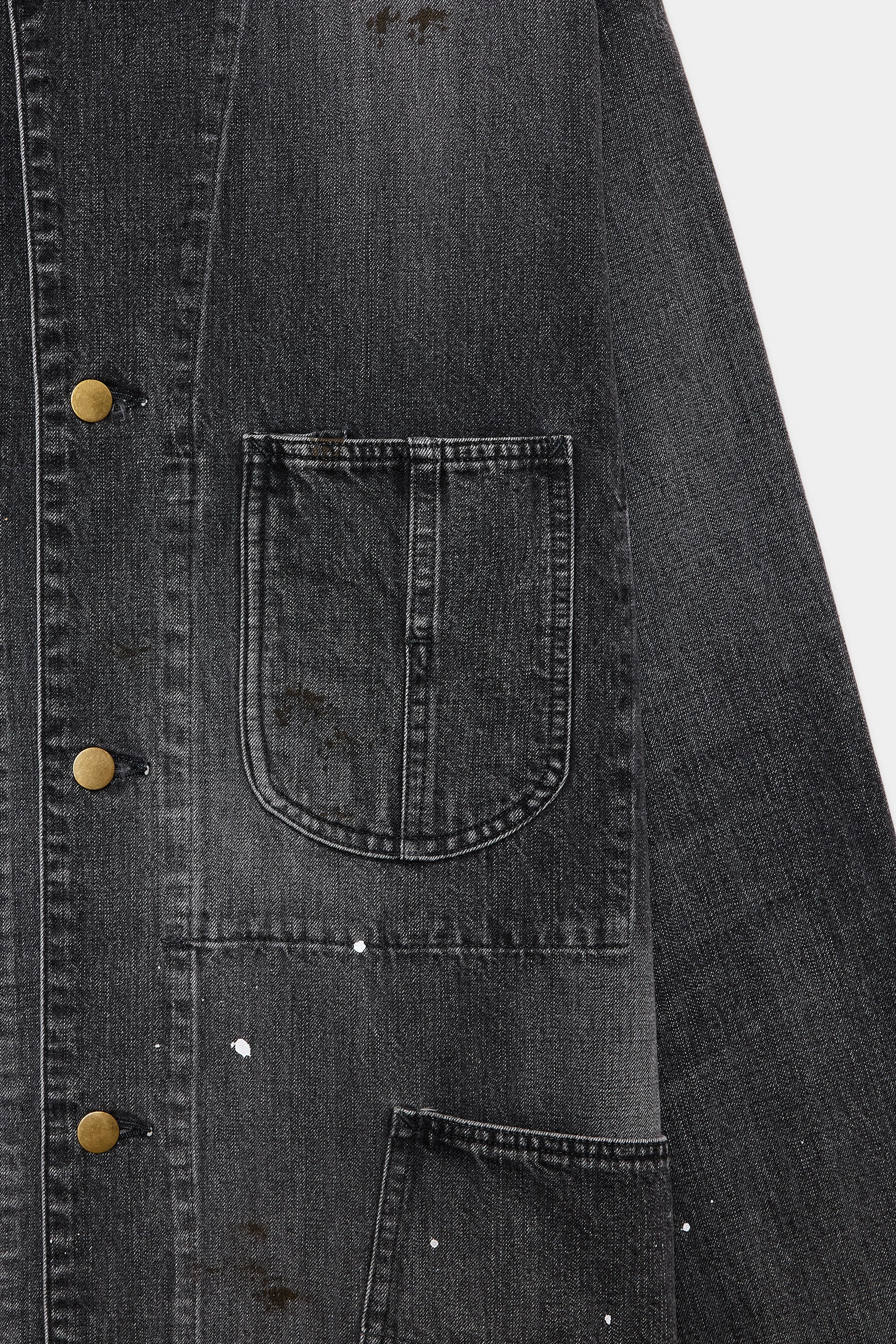 ORGANIC COTTON 10oz DENIM COVERALL, Black