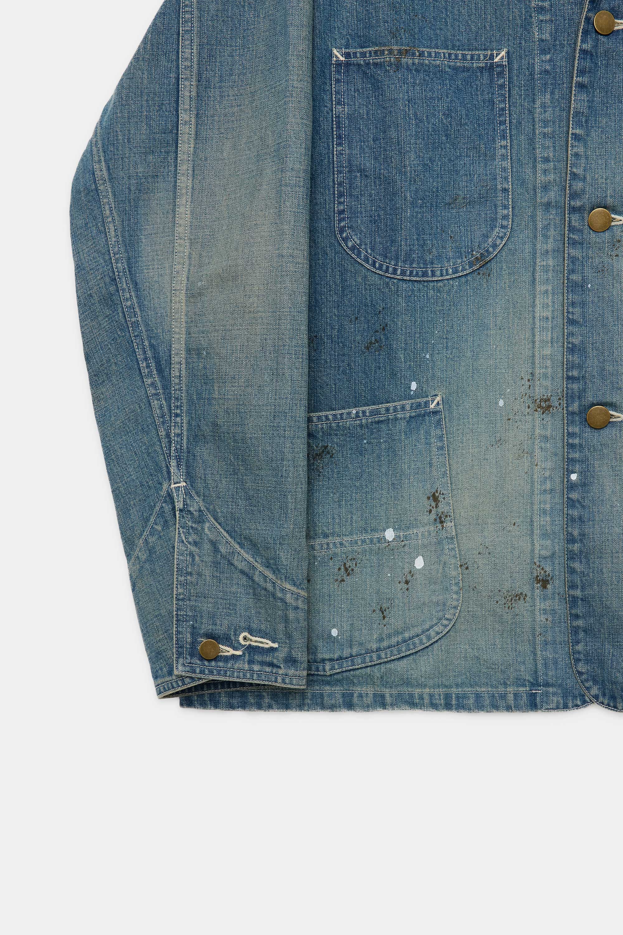 オーガニックコットン10ozデニム / カバーオール, Used Washed – MARKAWARE オーガニックコットン10ozデニム / カバーオール, Used Washed – MARKAWARE