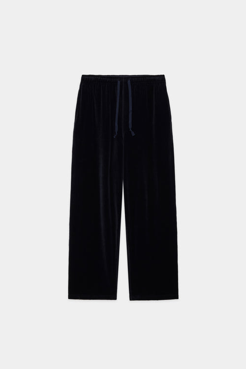 30/- ORGANIC COTTON VELOUR TRUCK PANTS, Dark Navy