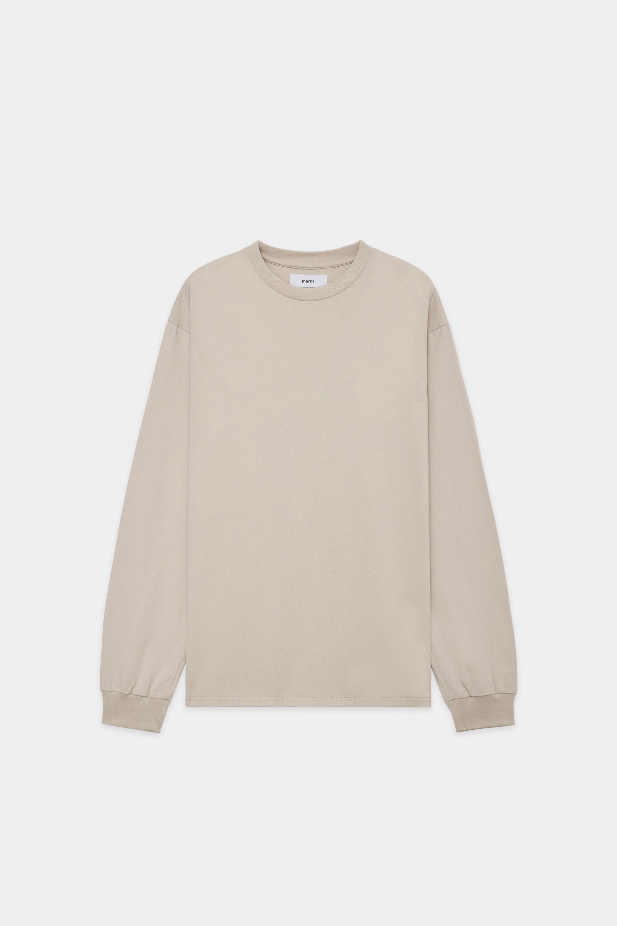 オーガニックコットン26G天竺 / クルーネックTEE L/S, Light Gray