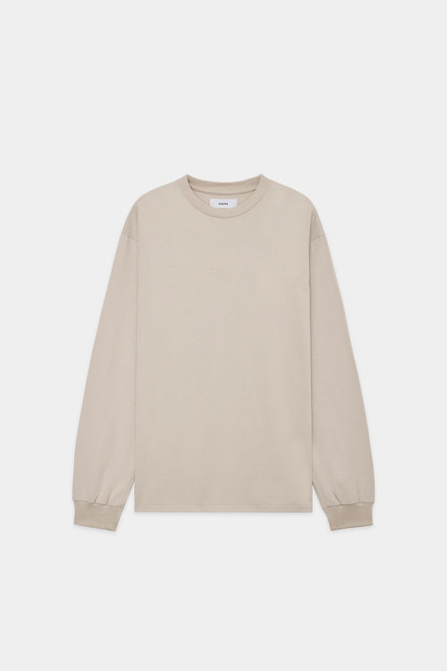 オーガニックコットン26G天竺 / クルーネックTEE L/S, Light Gray