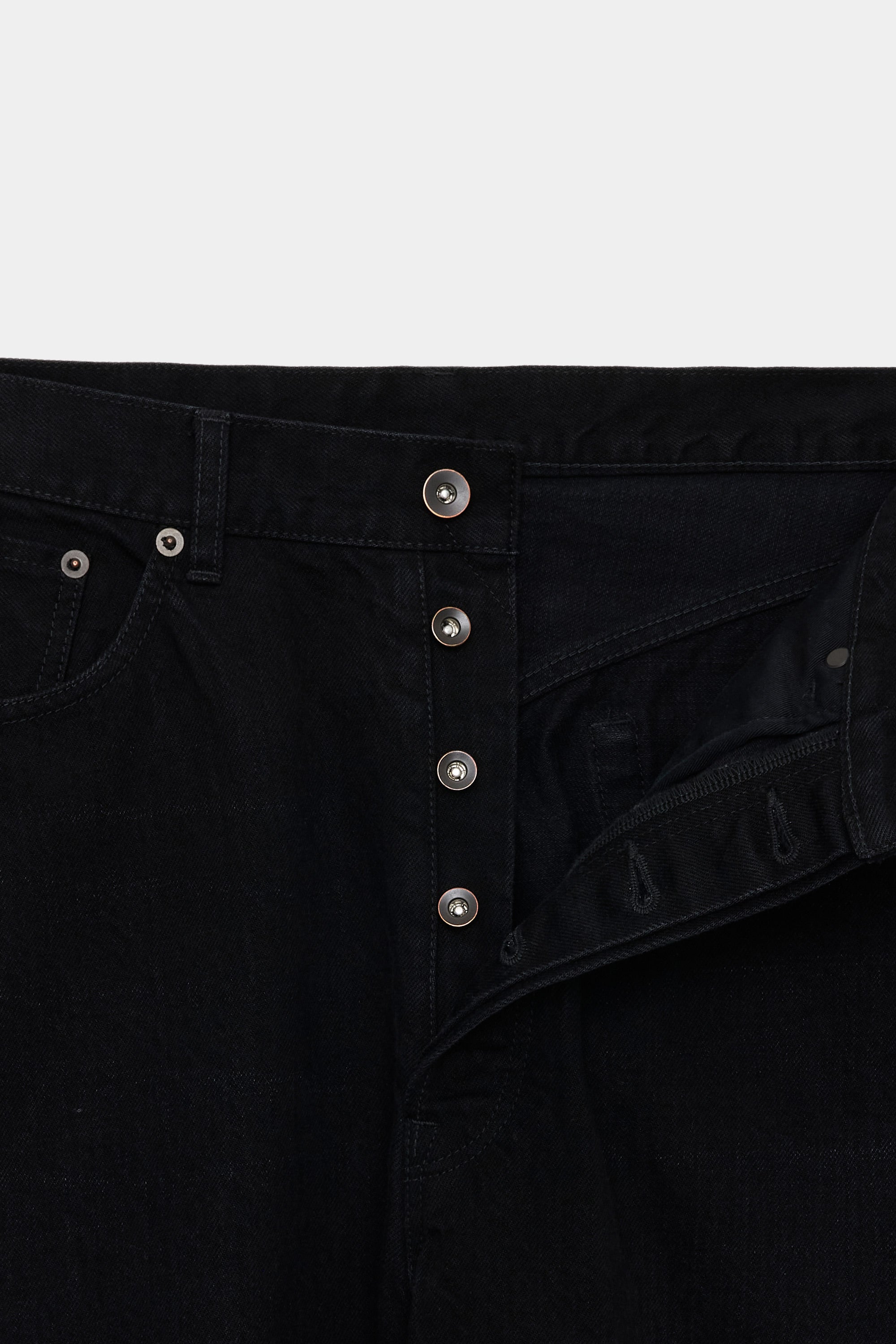 ORGANIC COTTON 13.5oz SELVEDGE DENIM NEW COCOON FIT JEANS, Black