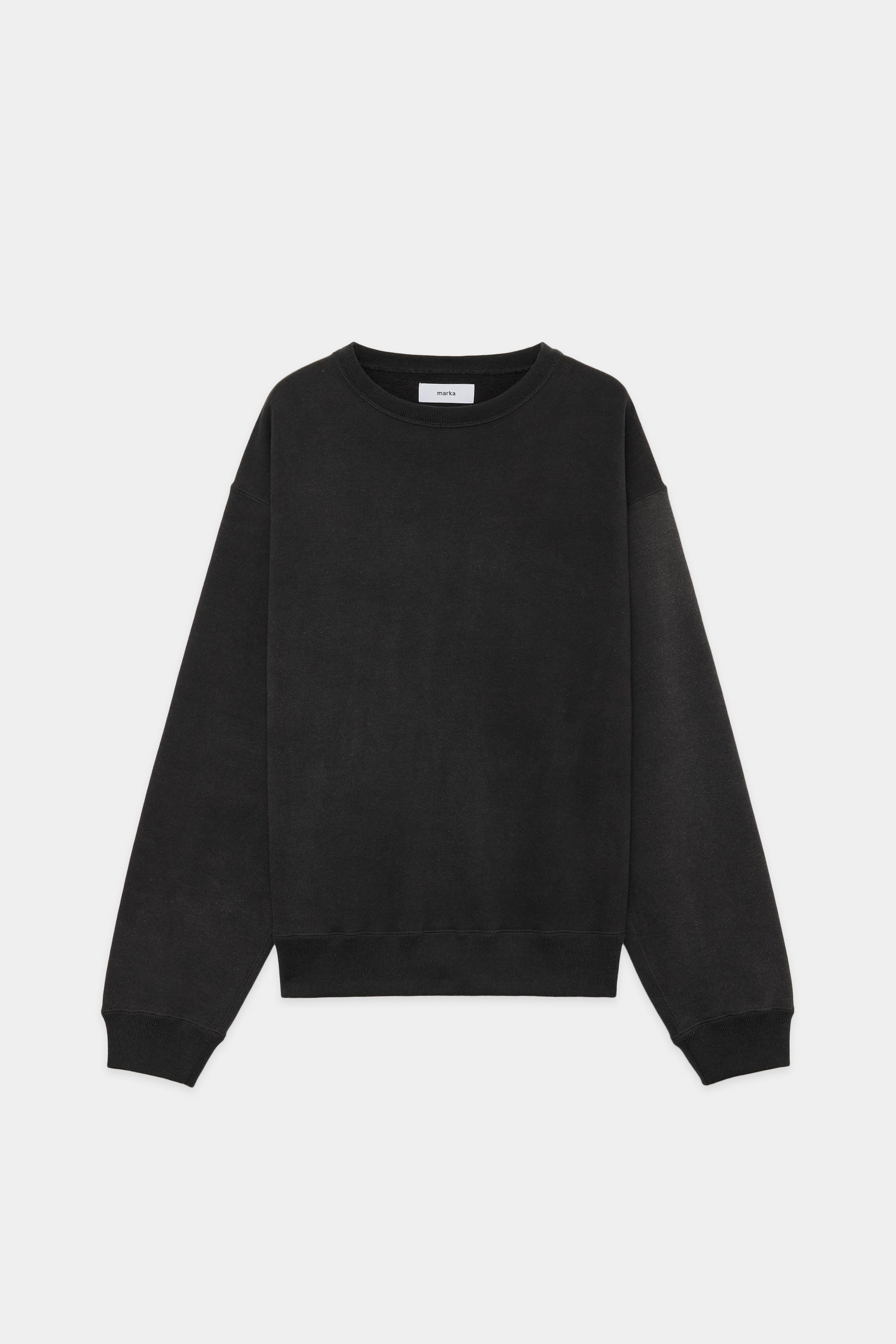 20/10 RECYCLE SUVIN ORGANIC COTTON FLEECE CREW NECK,Faded Black