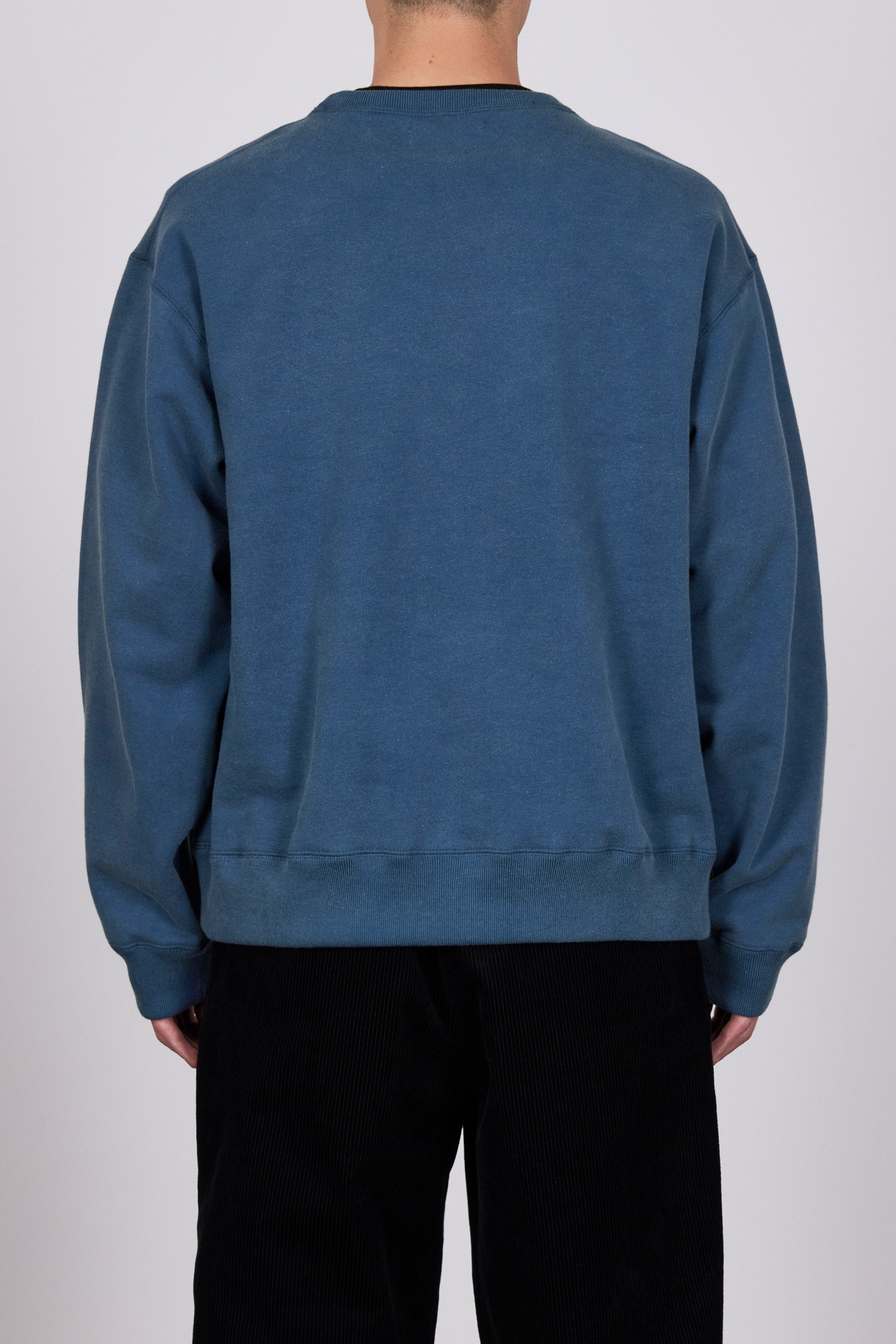 20/10 RECYCLE SUVIN ORGANIC COTTON FLEECE CREW NECK,Faded Blue