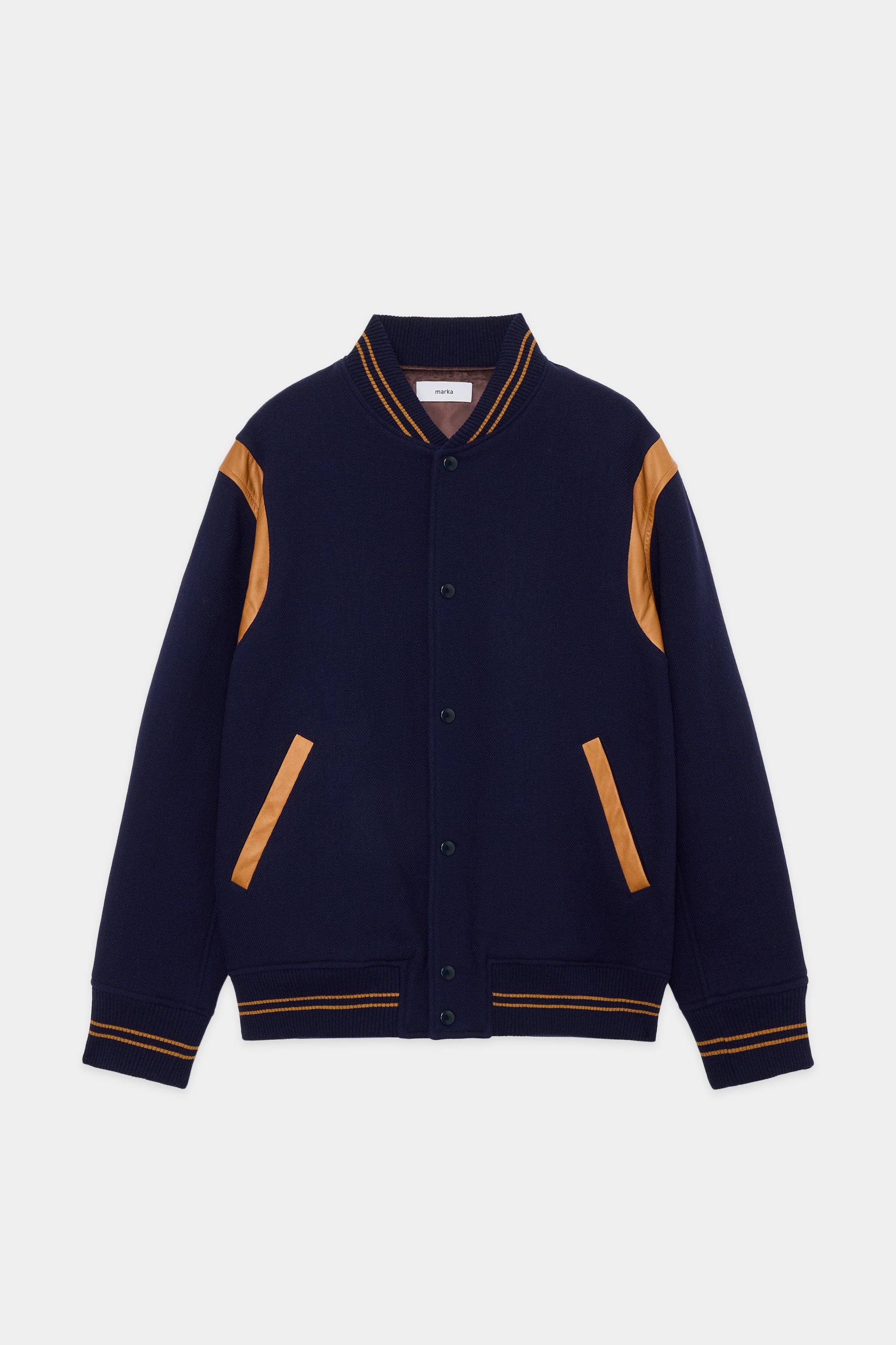 ウールヴィンテージダブルクロス / パフアワードジャケット, Navy