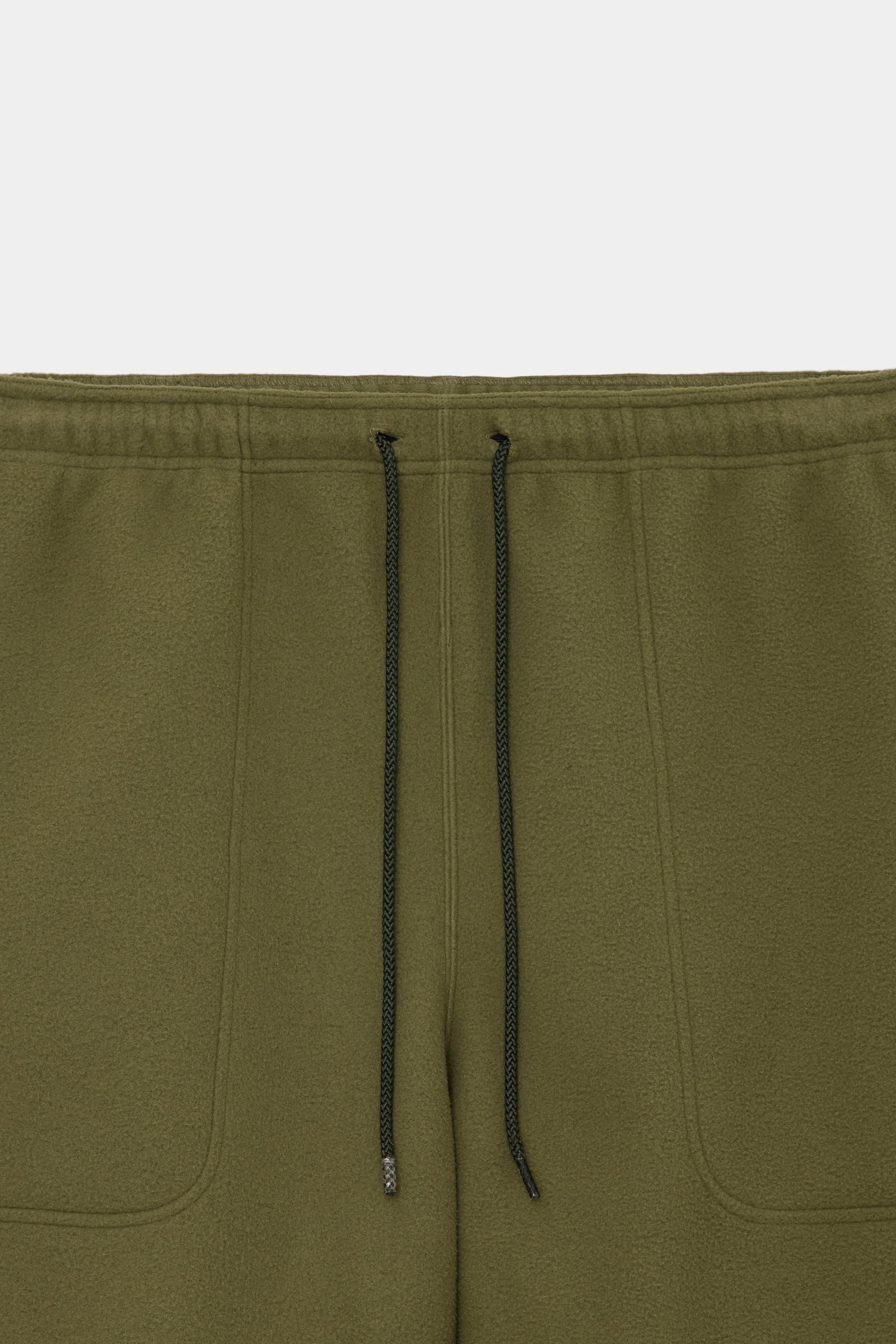 RECYCLE POLYESTER FREECE FREECE PANTS, Olive