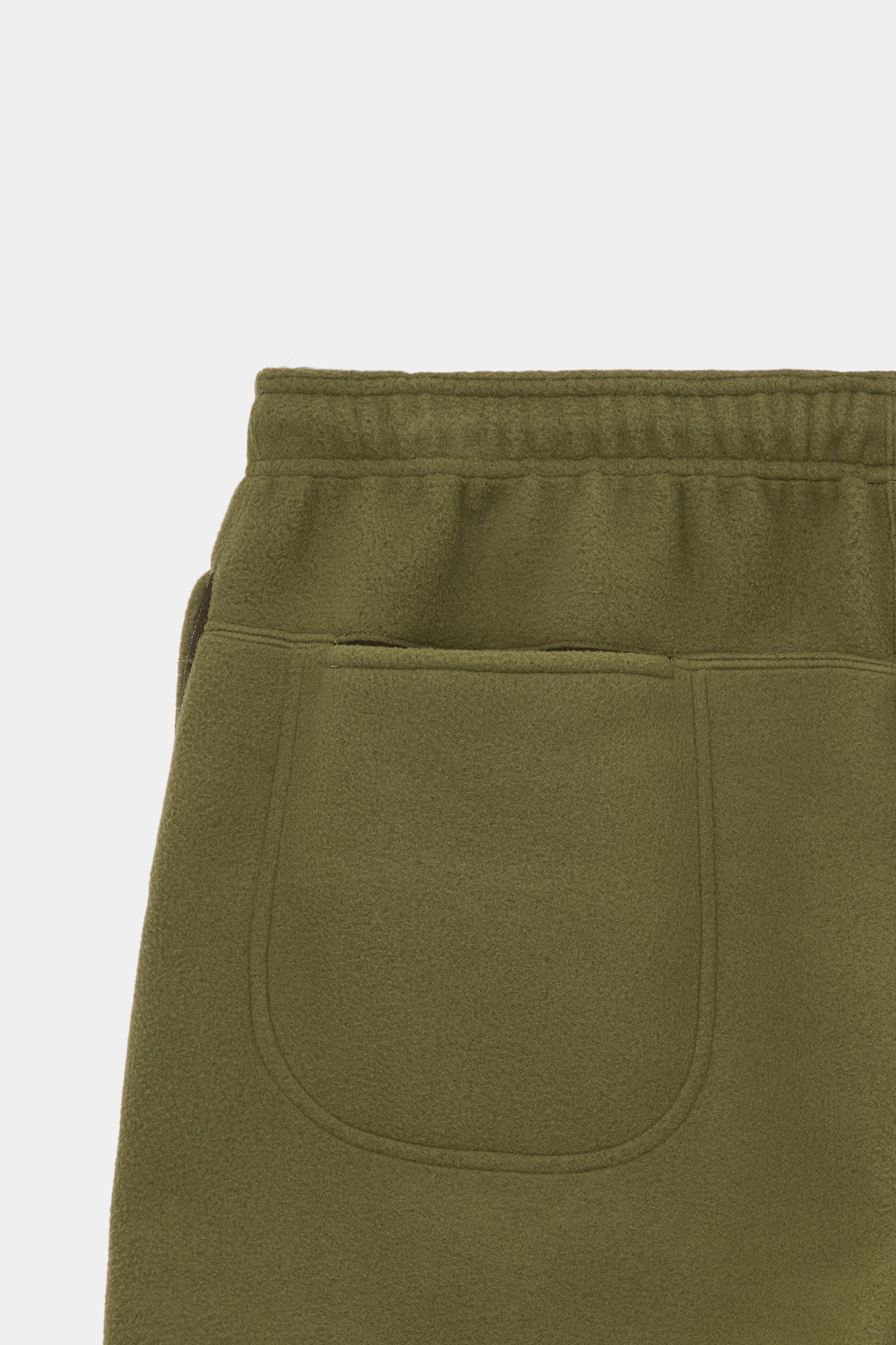 RECYCLE POLYESTER FREECE FREECE PANTS, Olive