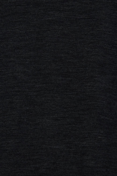 SP120's WOOL COTTON KNIT CREW NECK, Top Charcoal