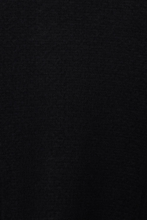 2/26 MERINO WOOL TYROLEAN CARDIGAN, Black