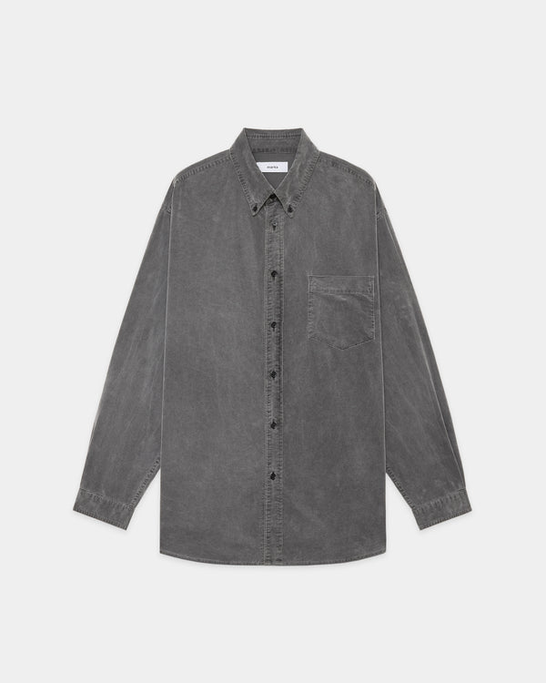 ORGANIC COTTON CORDUROY B.D SHIRT, Pigment Black