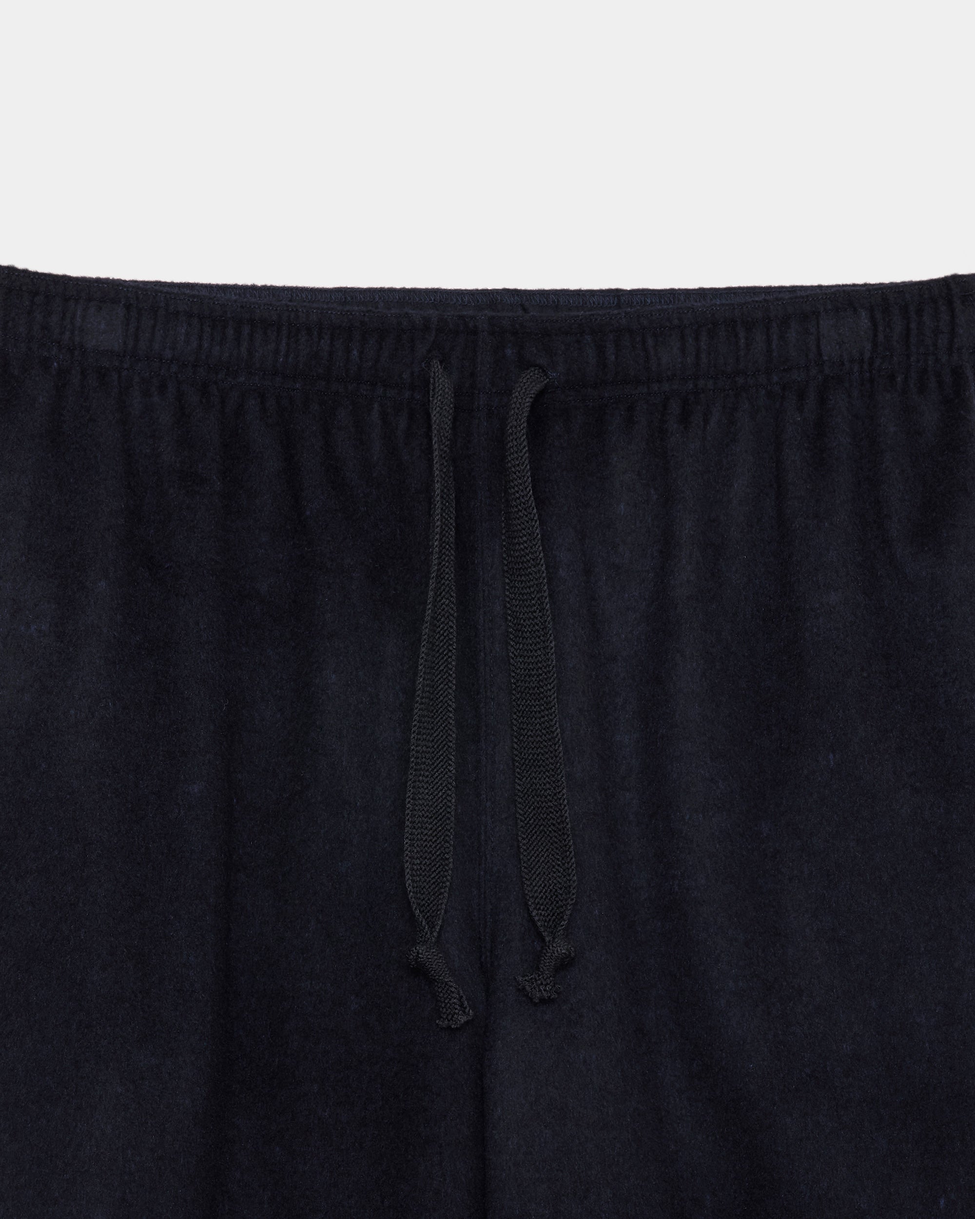 WOOL SILK BEAVER TRACK PANTS, Dark Navy