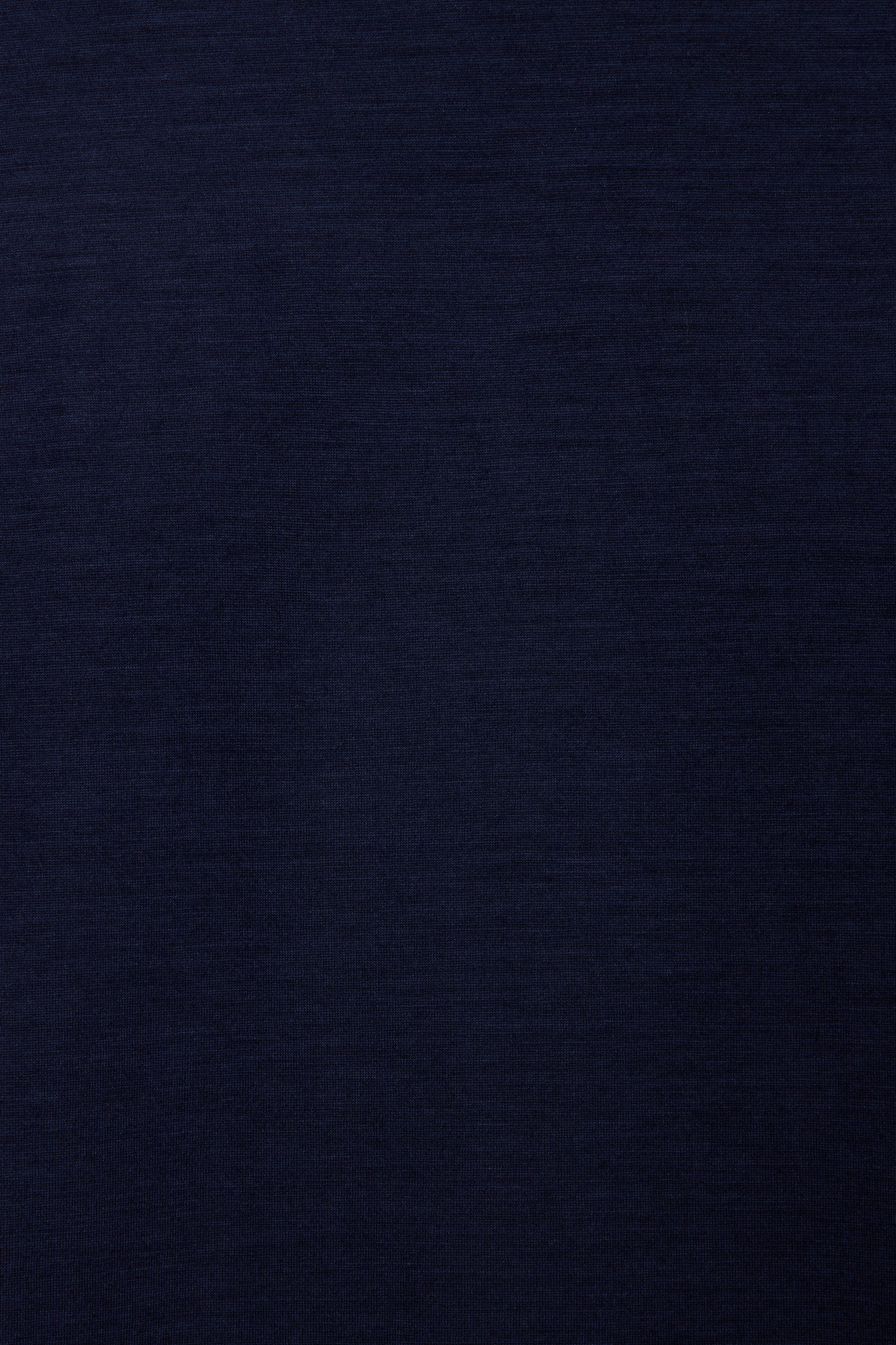 2/72 WOOL SINGLE JERSEY WASHABLE TURTLE NECK , Navy