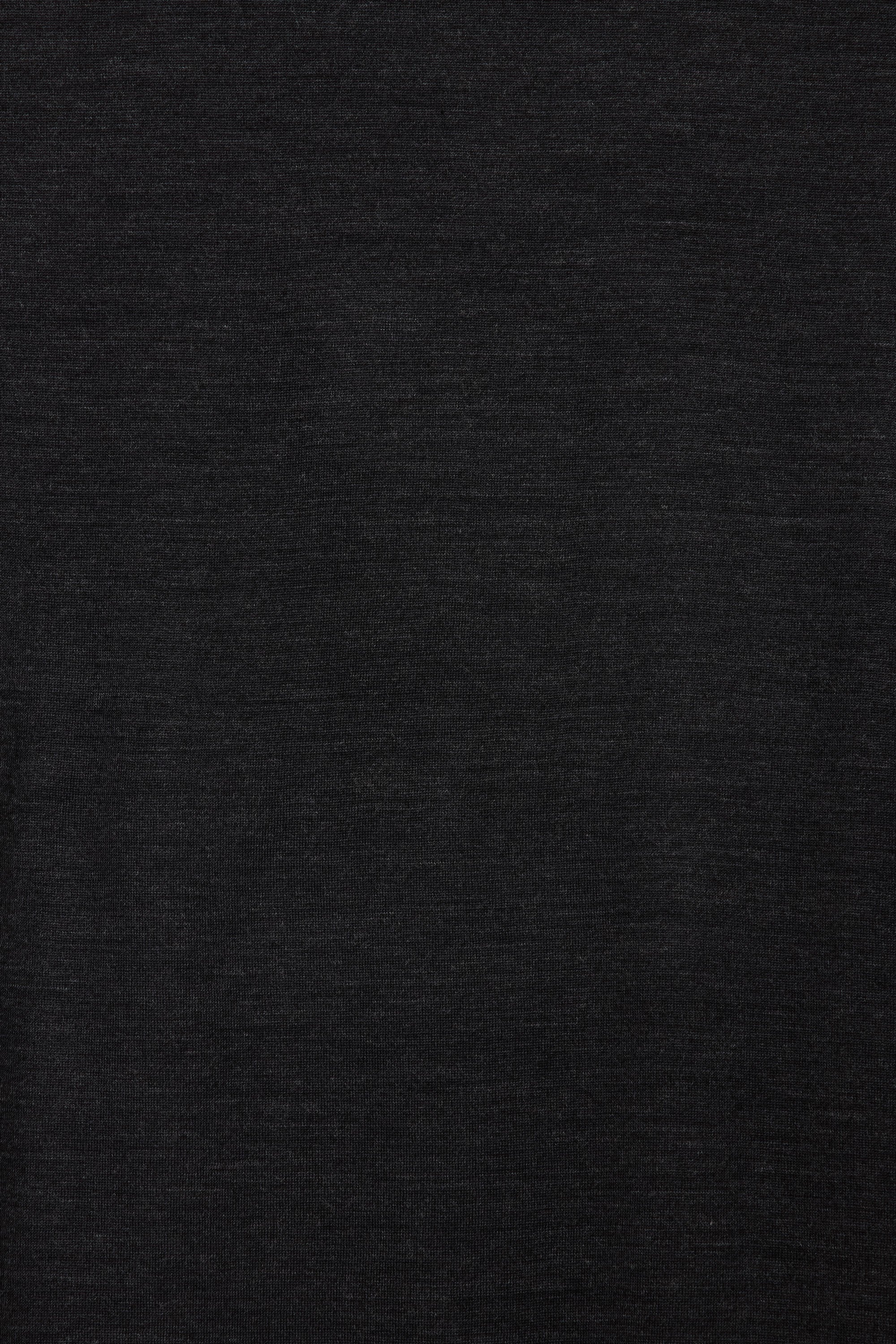 2/72 WOOL SINGLE JERSEY WASHABLE CREW NECK , Top Charcoal