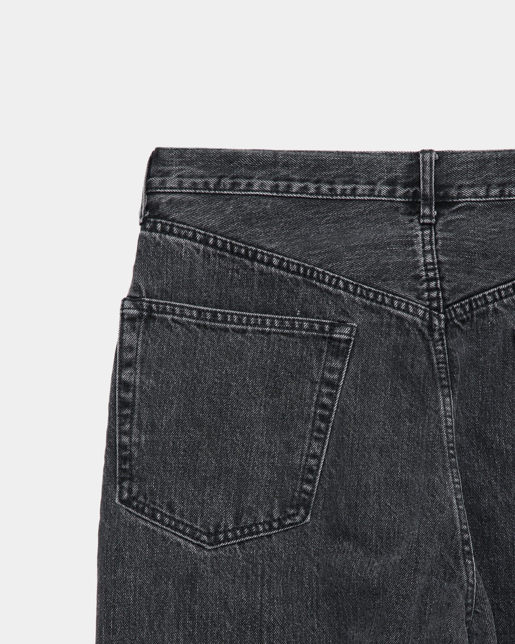 オーガニックコットン 13.5oz セルビッチデニム / コクーンフィットジーンズ, Faded Black