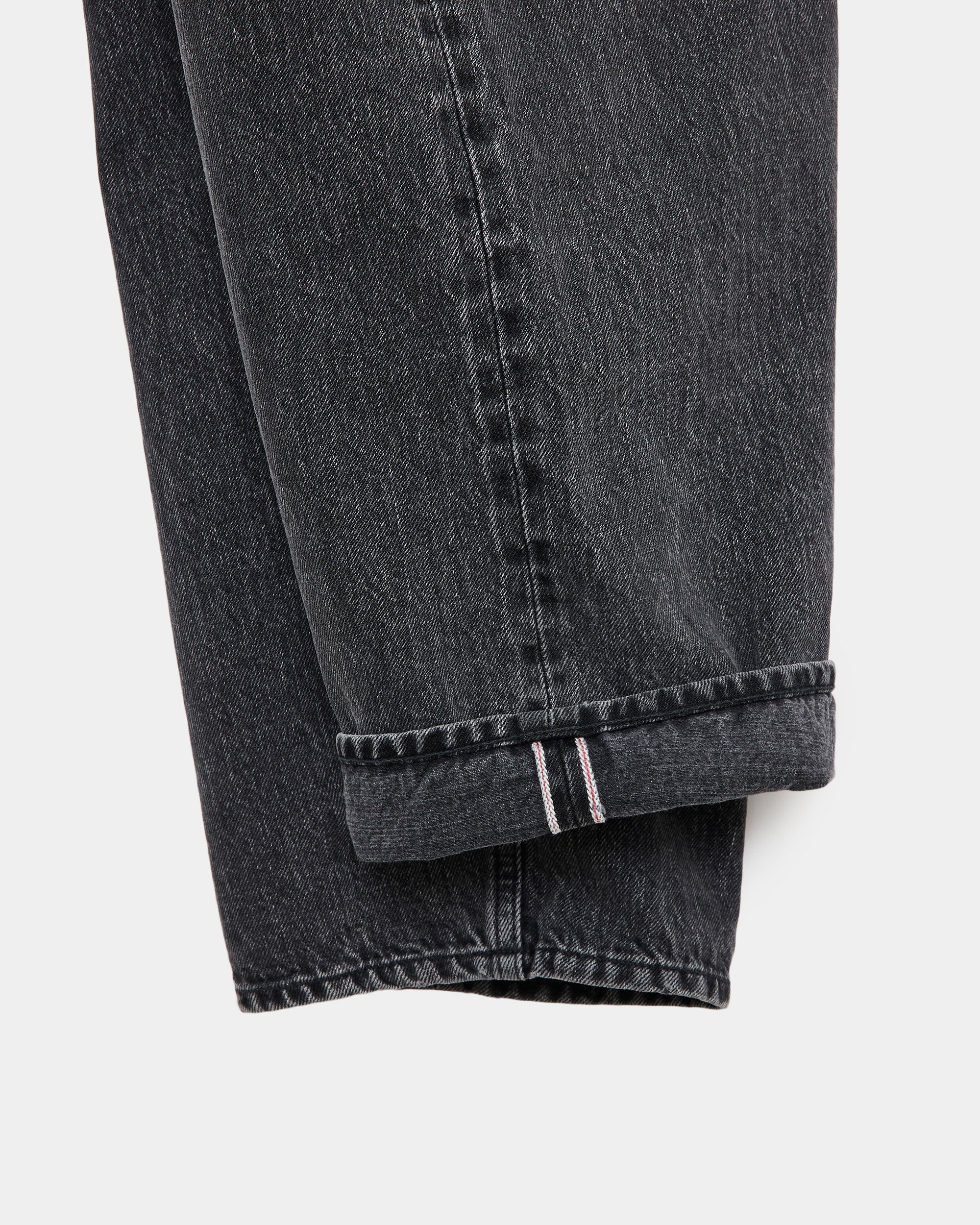 オーガニックコットン 13.5oz セルビッチデニム / コクーンフィットジーンズ, Faded Black