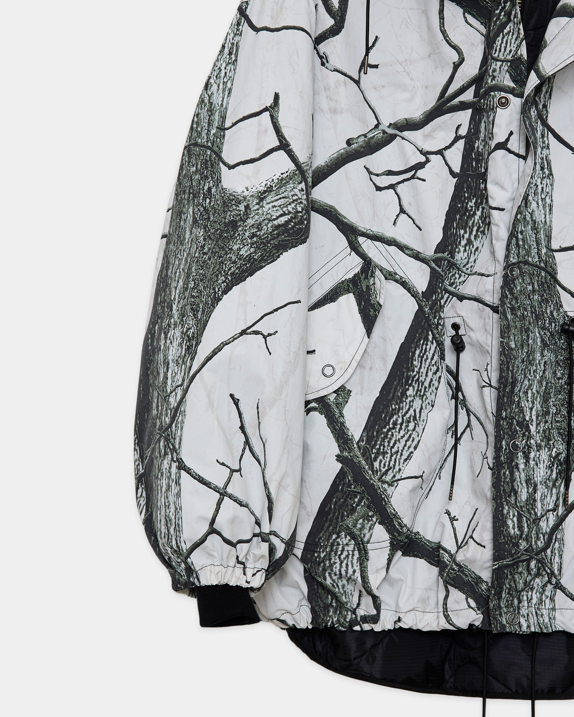 RECYCLE NYLON TUSSER RINNING SNOW PARKA, Real Tree Camo