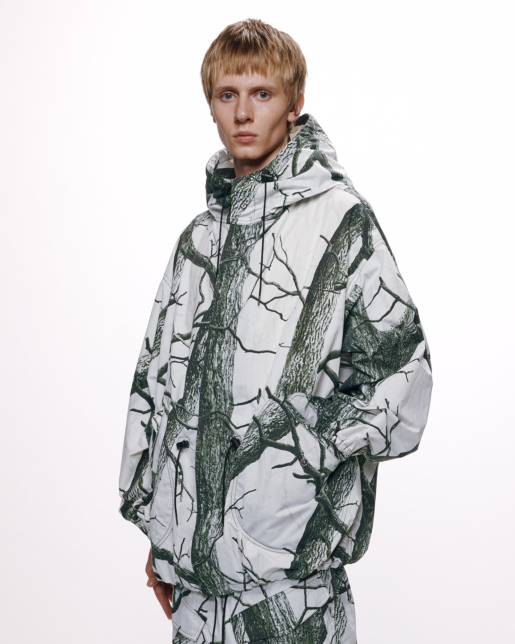 RECYCLE NYLON TUSSER SNOW PARKA, Real Tree Camo