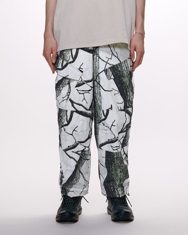 RECYCLE NYLON TUSSER RINNING CARGO PANTS, Real Tree Camo