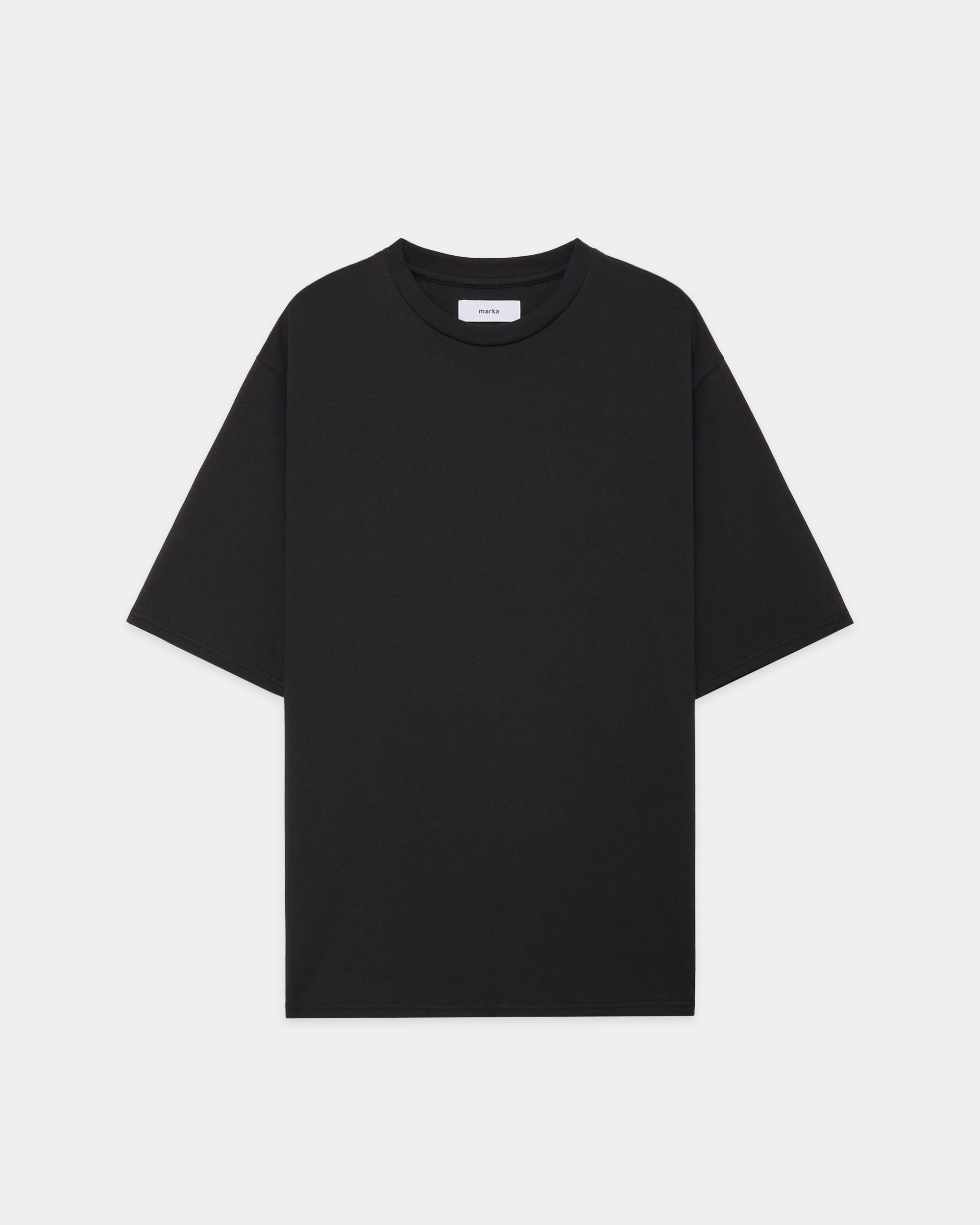 40/2 ORGANIC COTTON KNIT CREW NECK TEE, Charcoal
